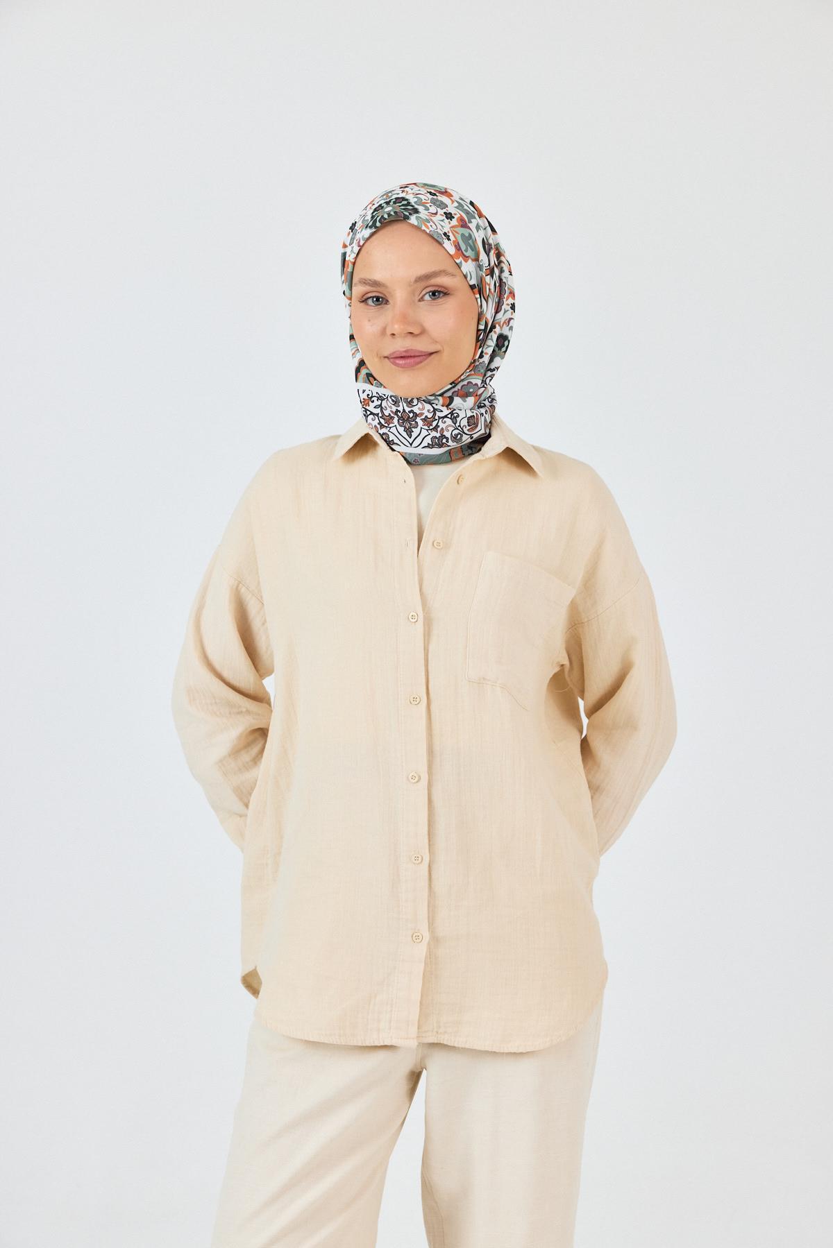 Mint Desenli Eşarp 3005 - 4