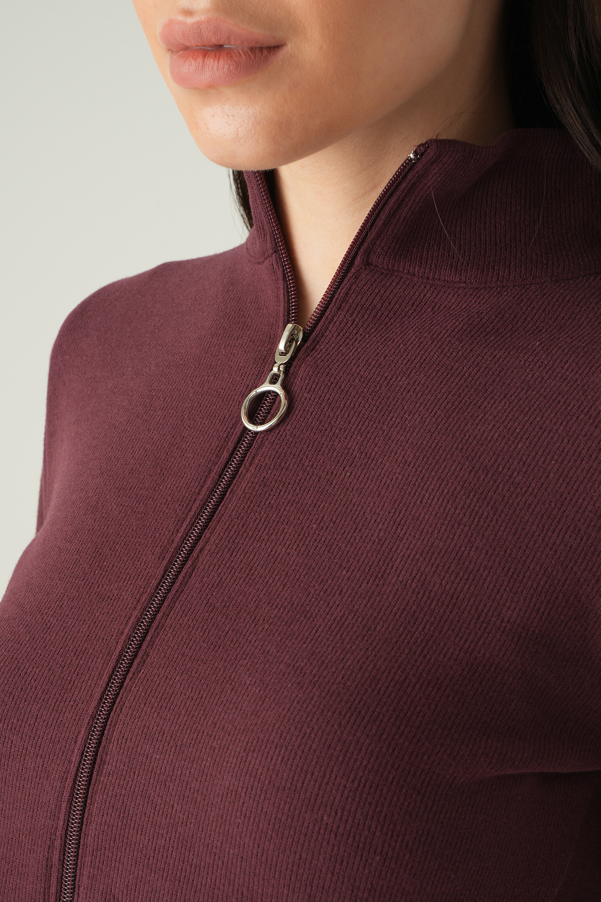 Mürdüm İspanyol Paça Pantolon Hırka Takım 3098A - RAYS