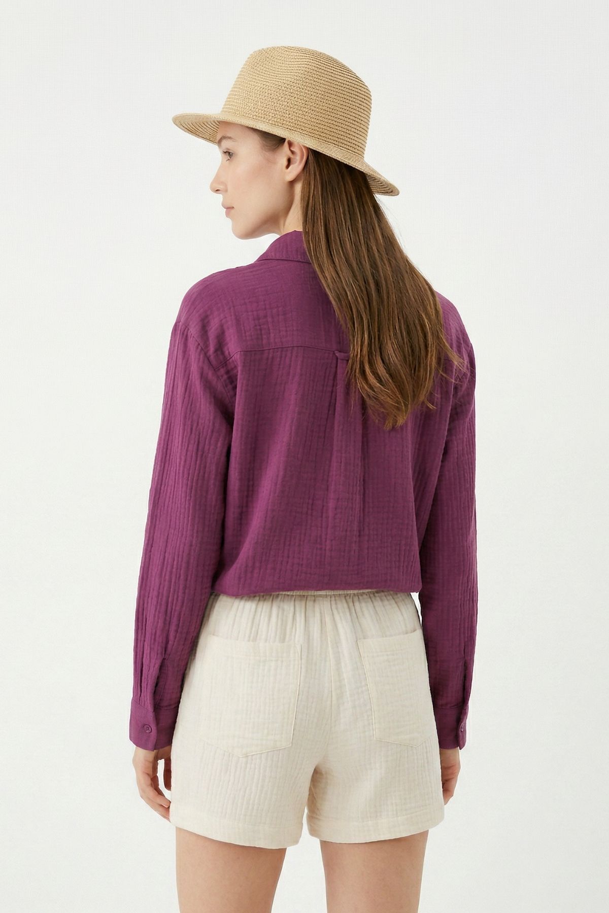 Mürdüm Önü Tek Cepli Gömlek 4697A - RAYS