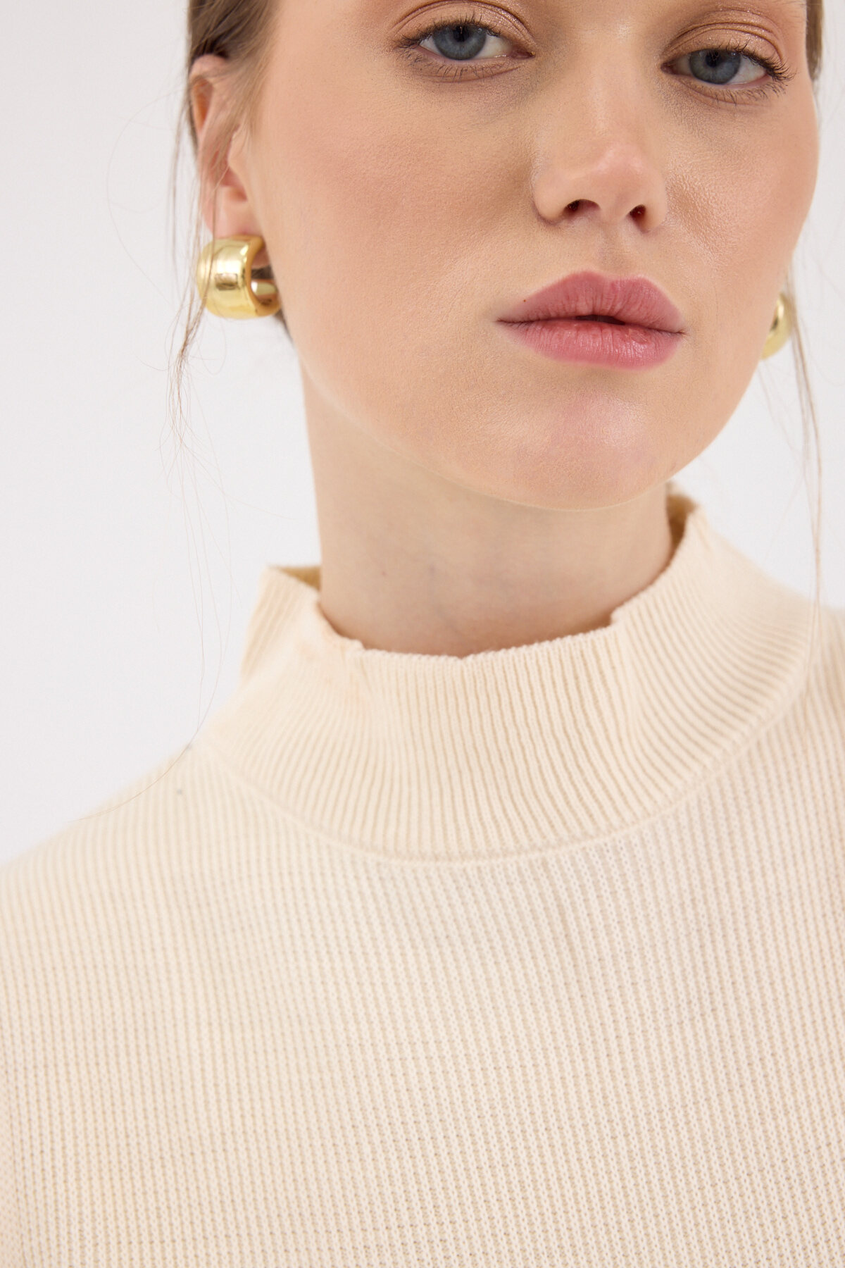 Natural Sıfır Kol Triko Midi Elbise 2232 - 4