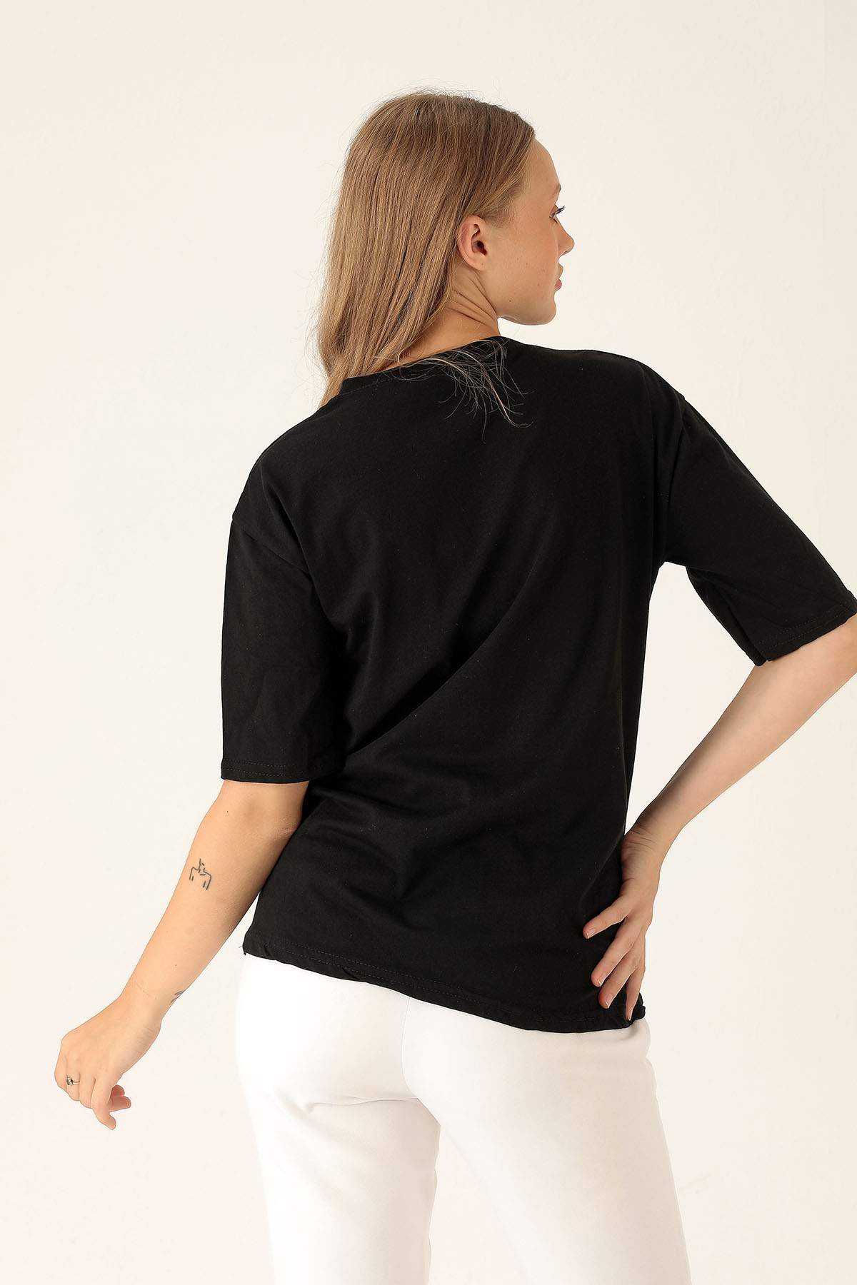 New York Jets Yazılı Tişört - 1544 Siyah - 3