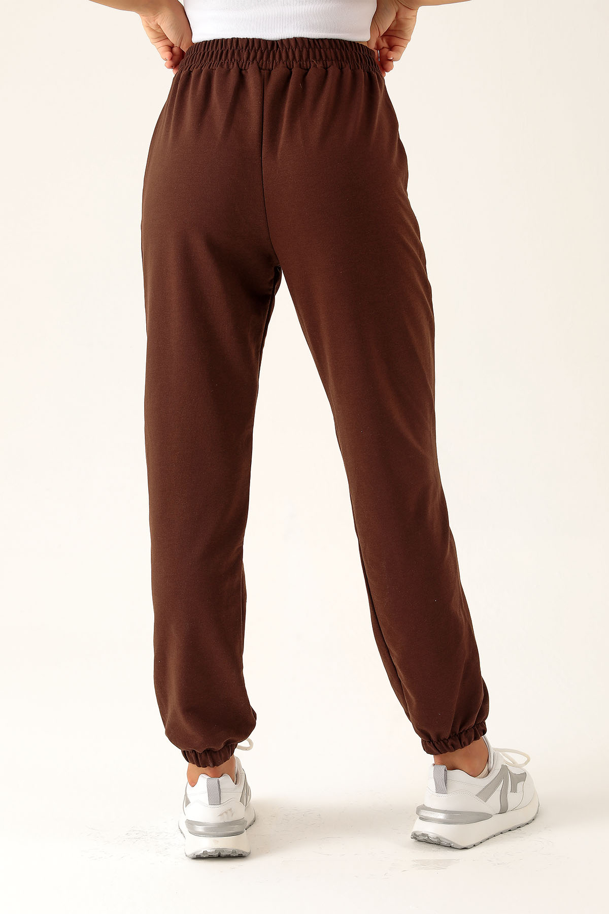 Önü Arma Detay Eşofman - 23374 Acı Kahve - 5