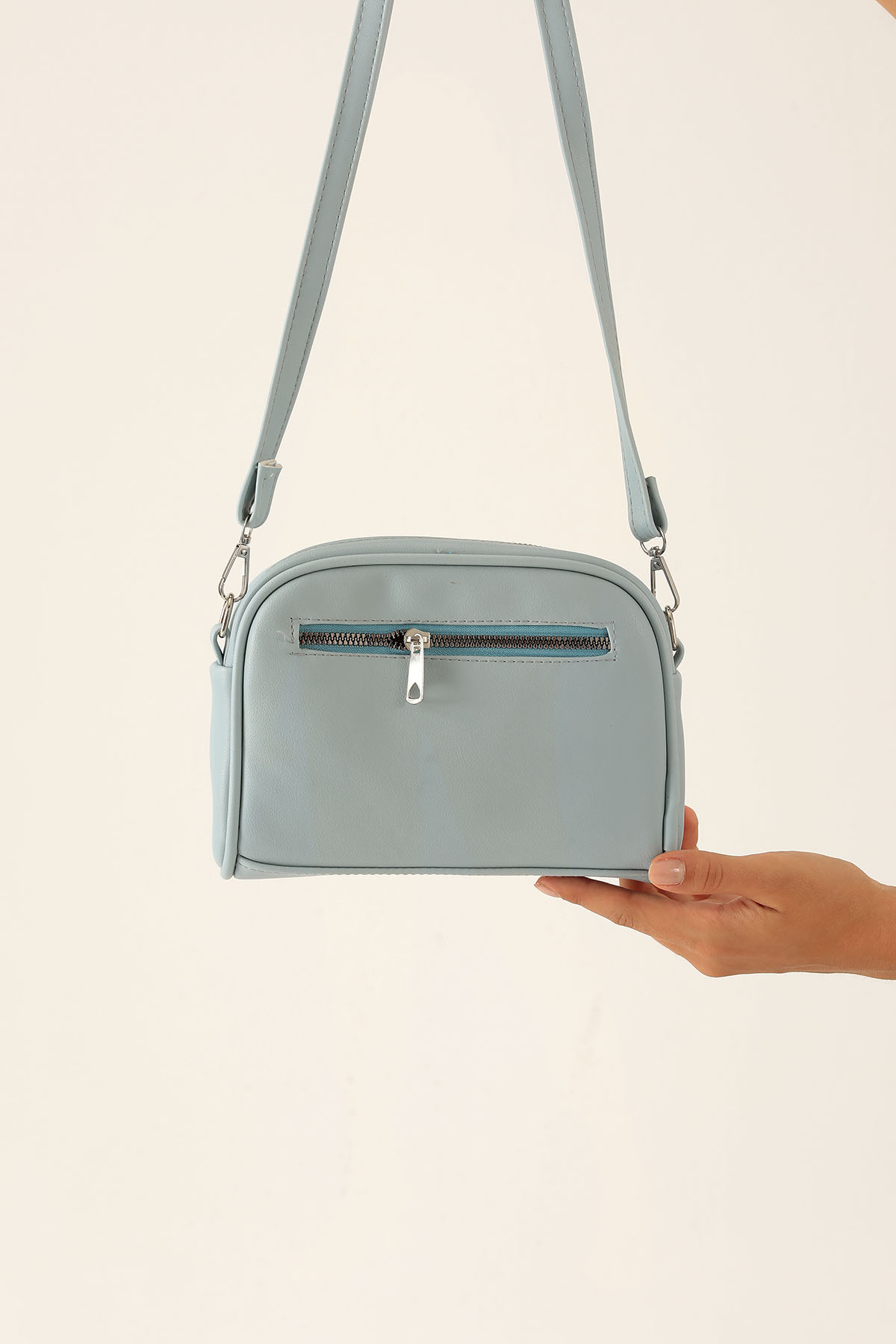 Oval Çapraz Çanta - 9049 Mavi - 5