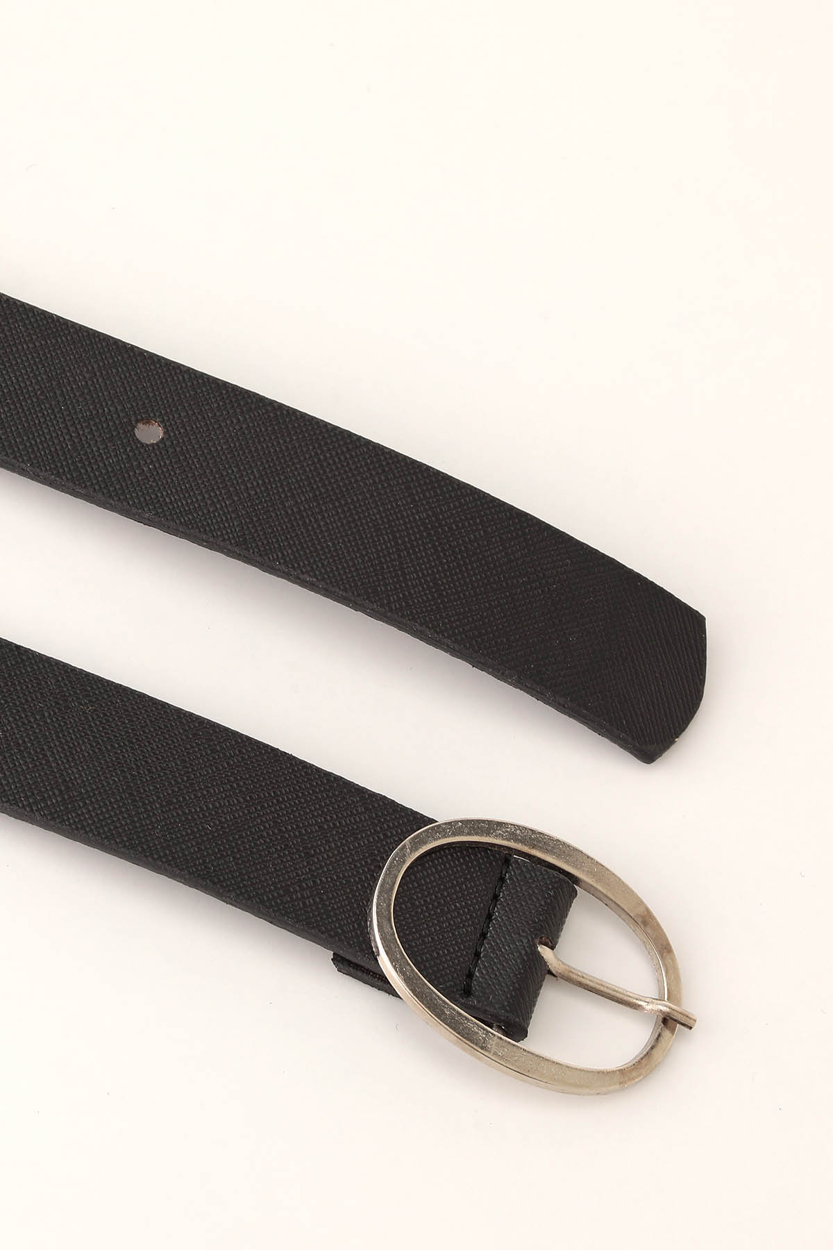 Oval Tokalı Bayan Kemer - 218 Siyah - 2