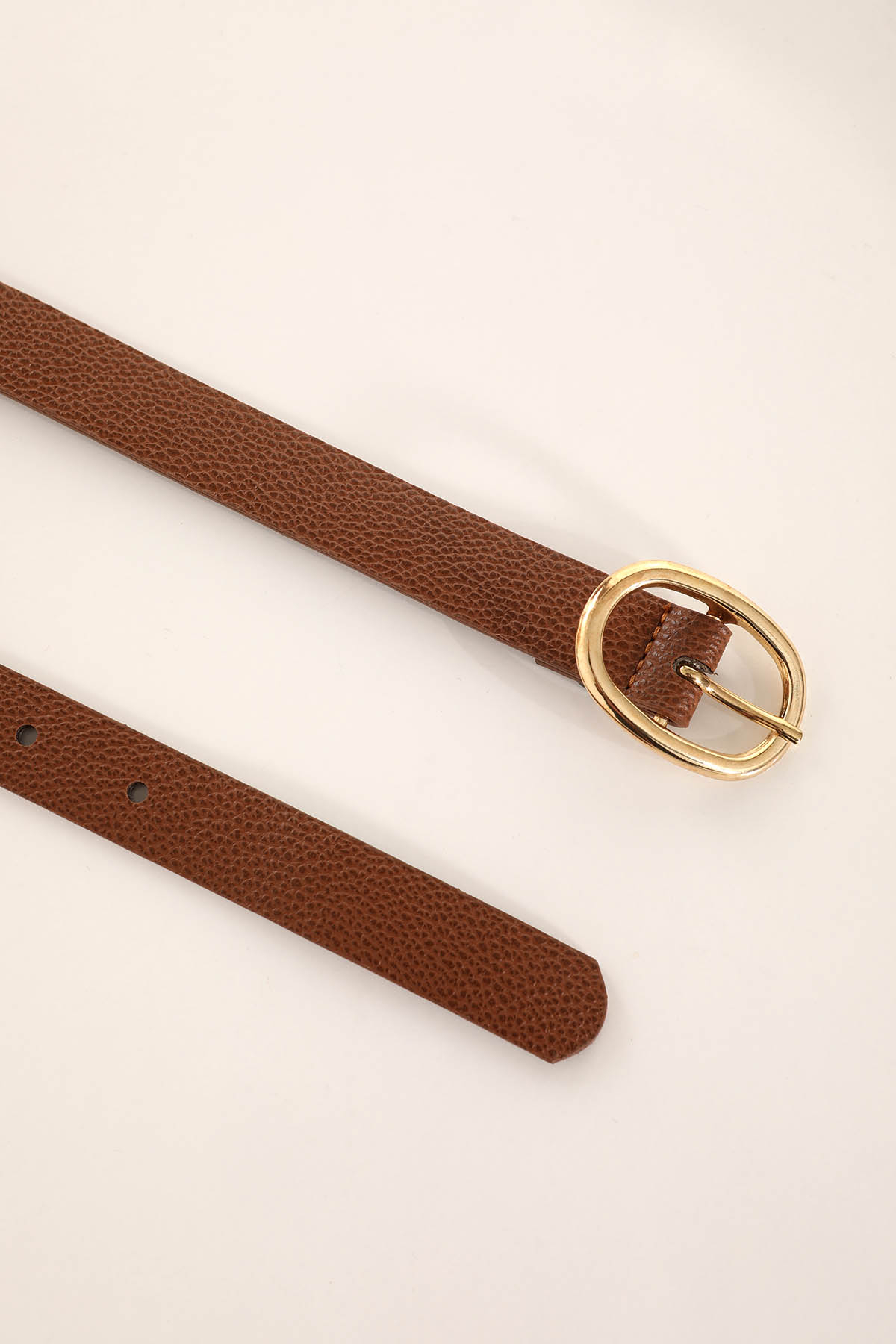 Oval Tokalı Bayan Kemer - 218 Taba - 2