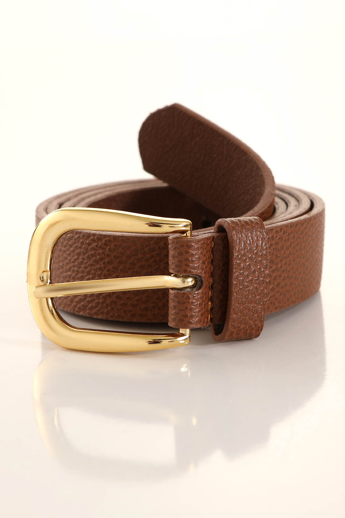 Oval Tokalı Bayan Kemer - 229 Taba 