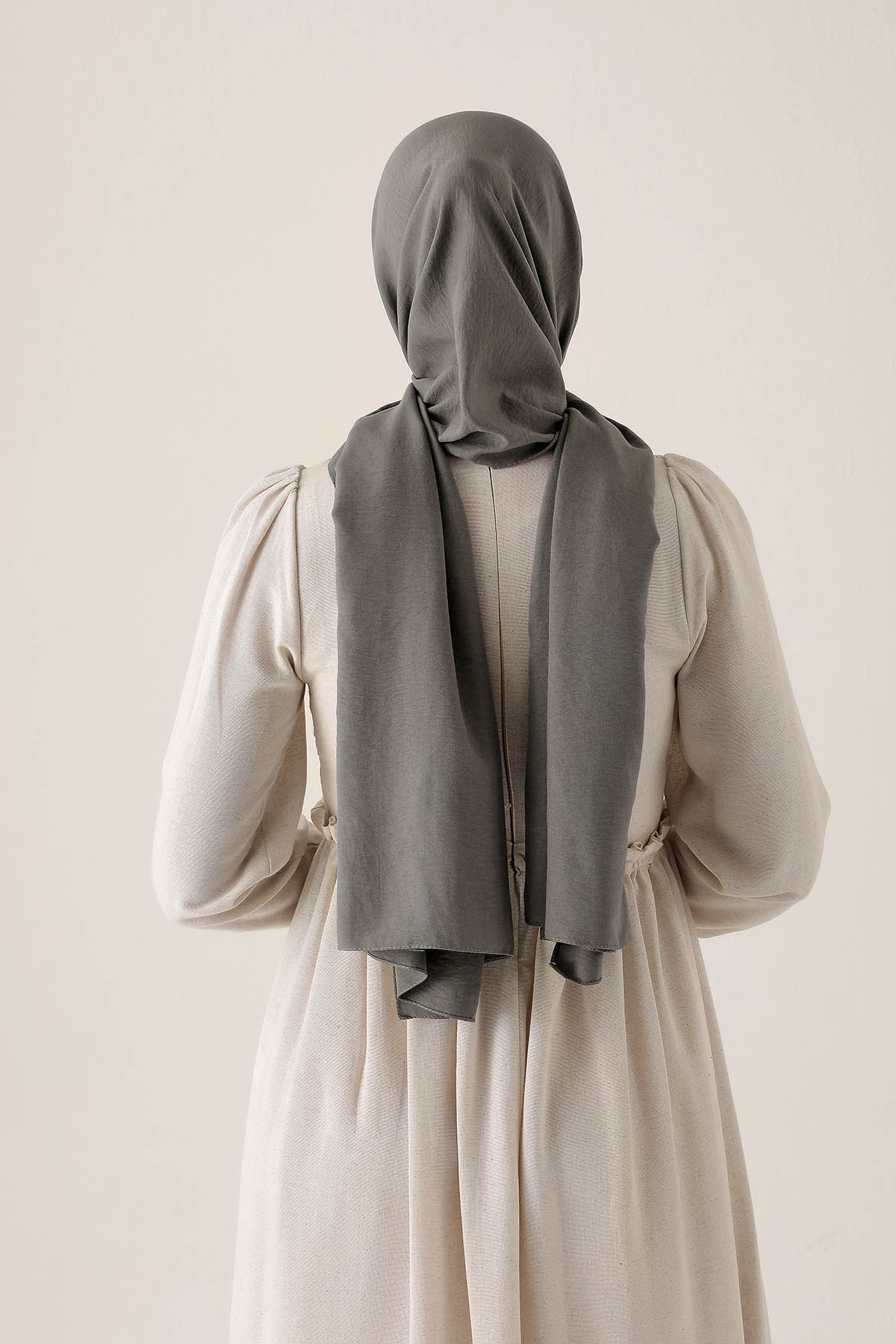 Pamuk Jazz Şal - 5655 Koyu Gri - 6