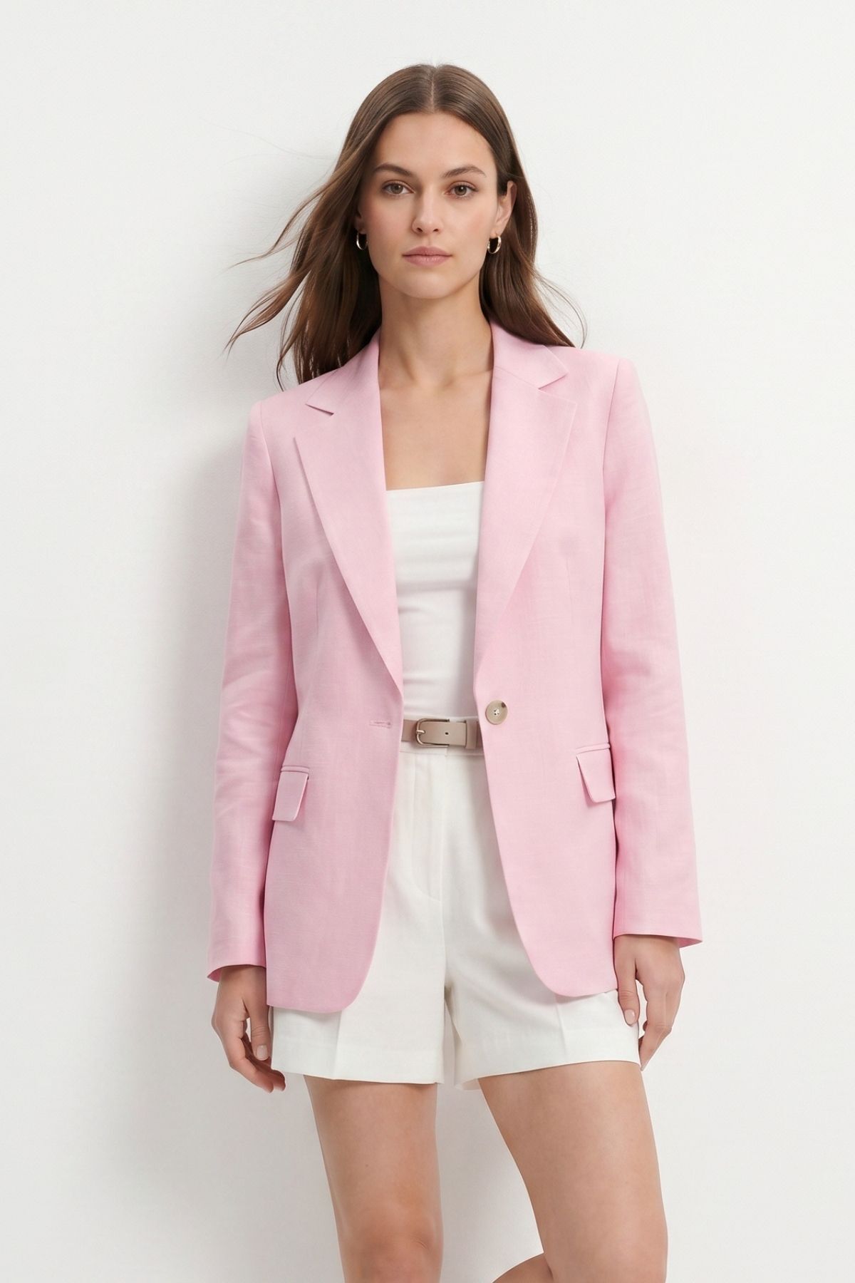 Pembe Cep Detay Ceket 6023-3 - 2