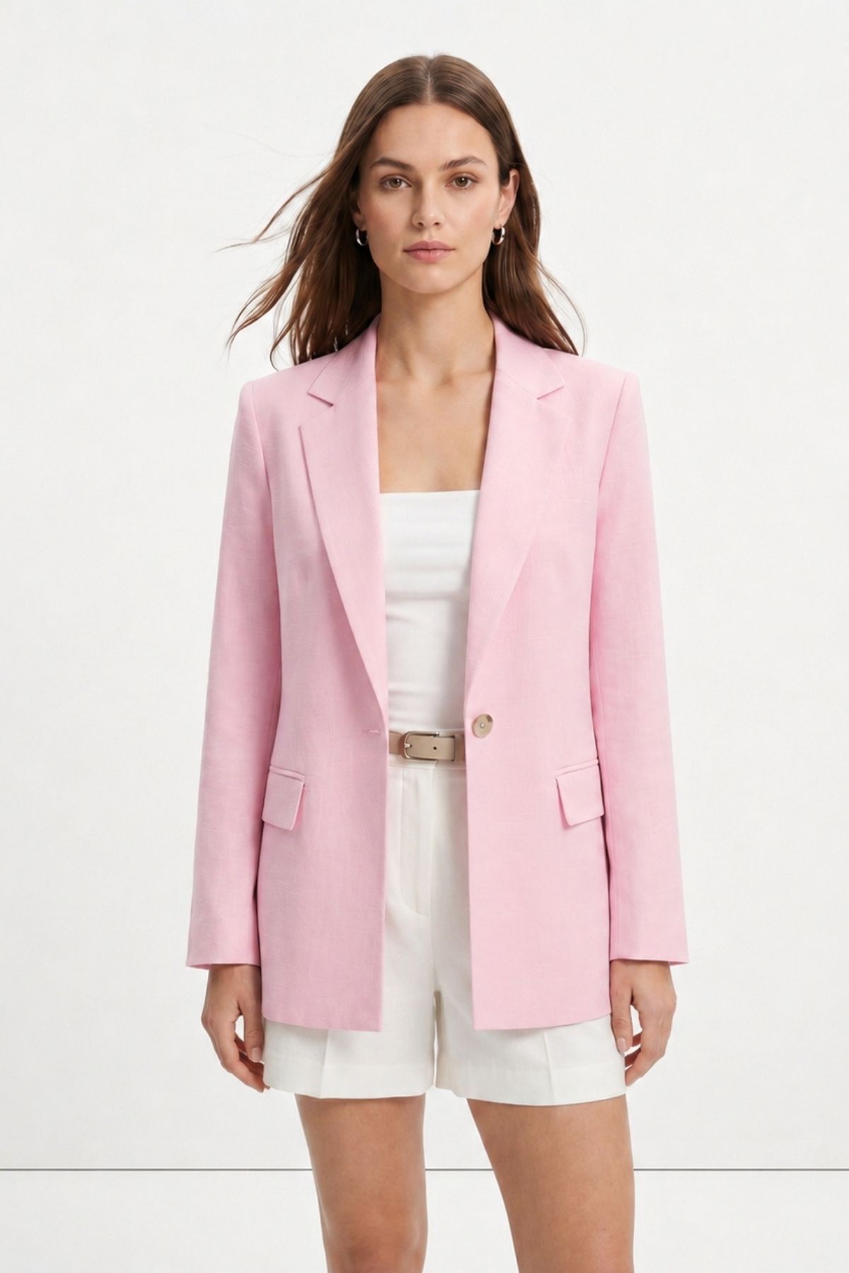 Pembe Cep Detay Ceket 6023-3 - RAYS