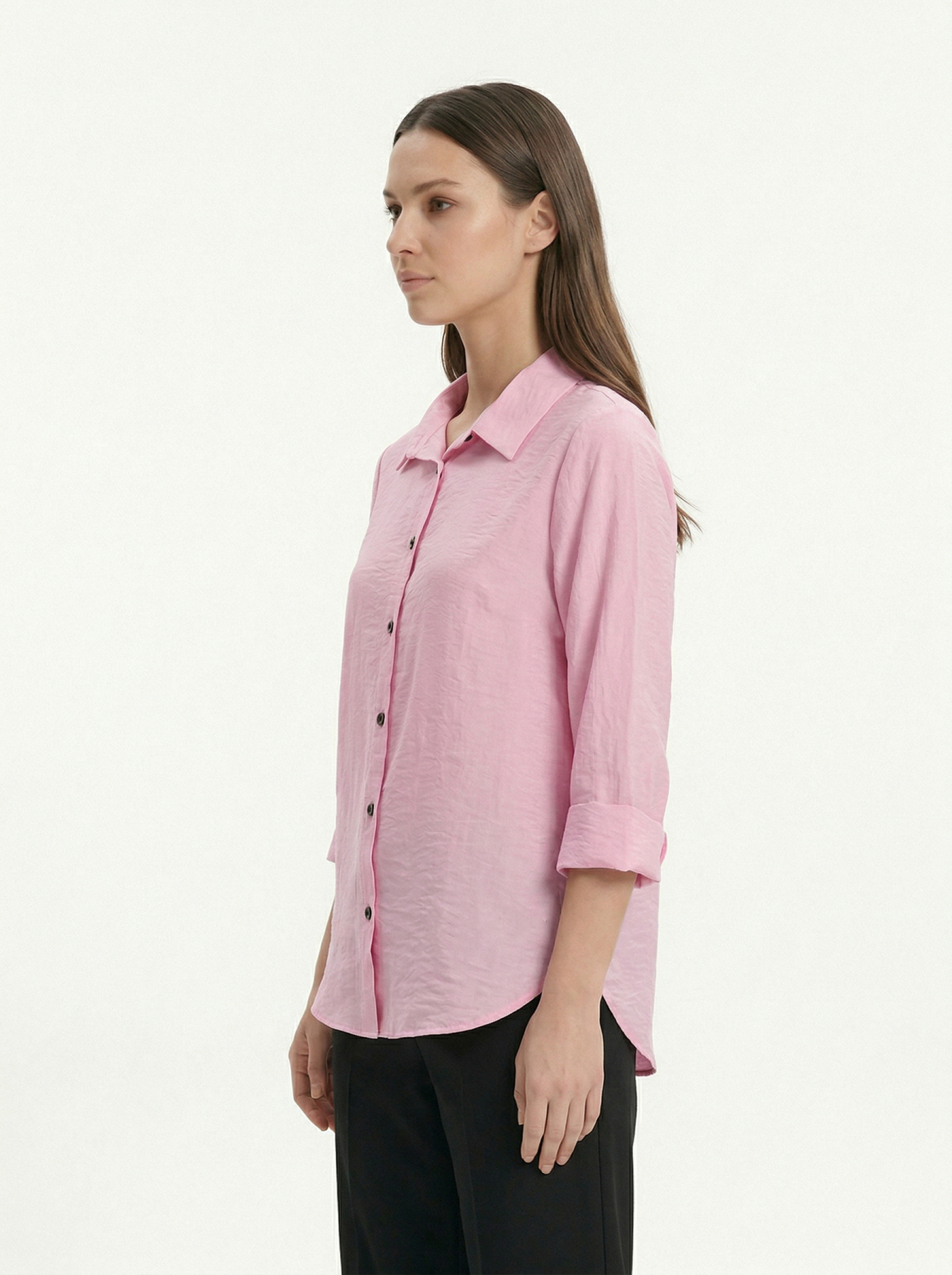 Fakir Kol Oversize Gömlek 4143 Pembe - RAYS