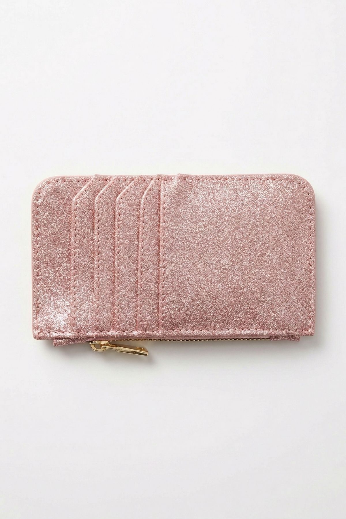 Pembe Simli Fermuar Detaylı Dikey Kartlık 234 - 2