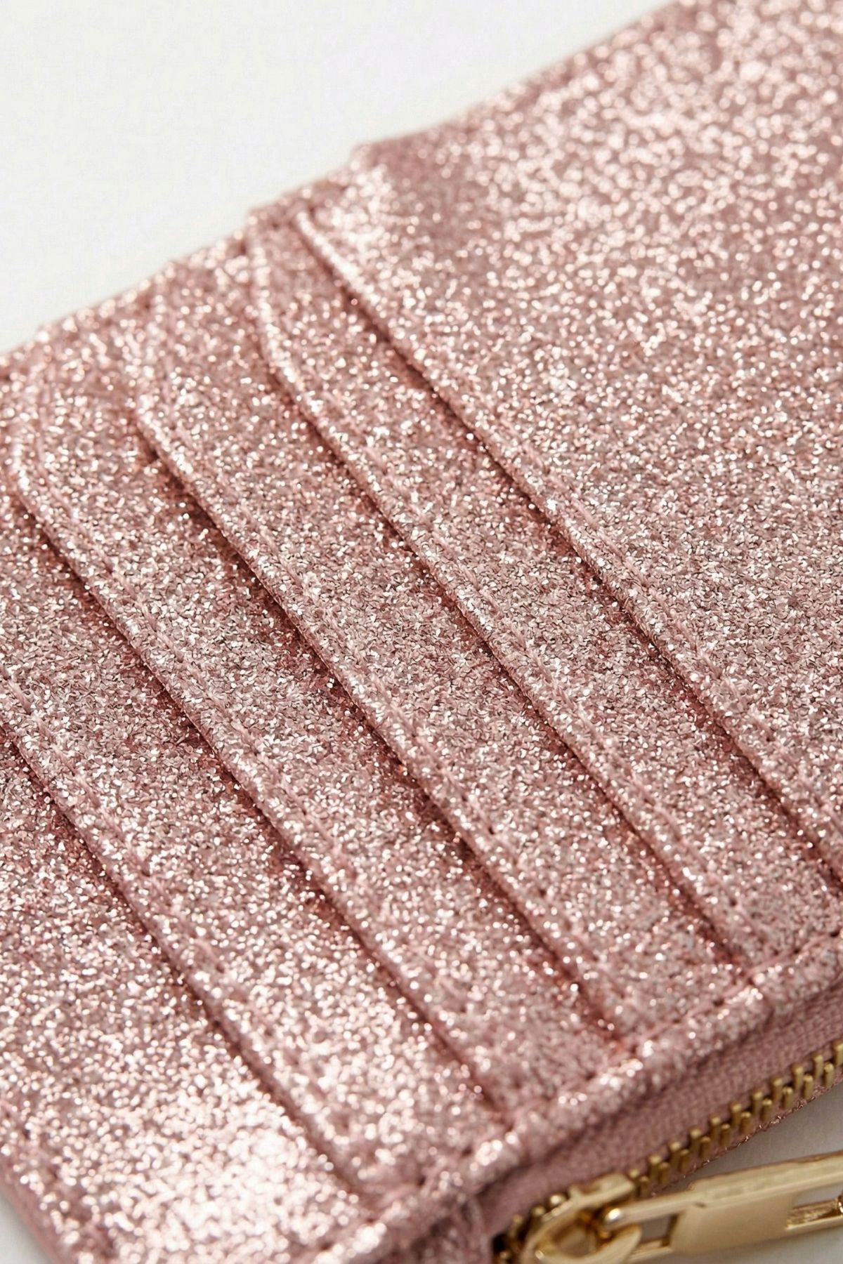 Pembe Simli Fermuar Detaylı Dikey Kartlık 234 - 3