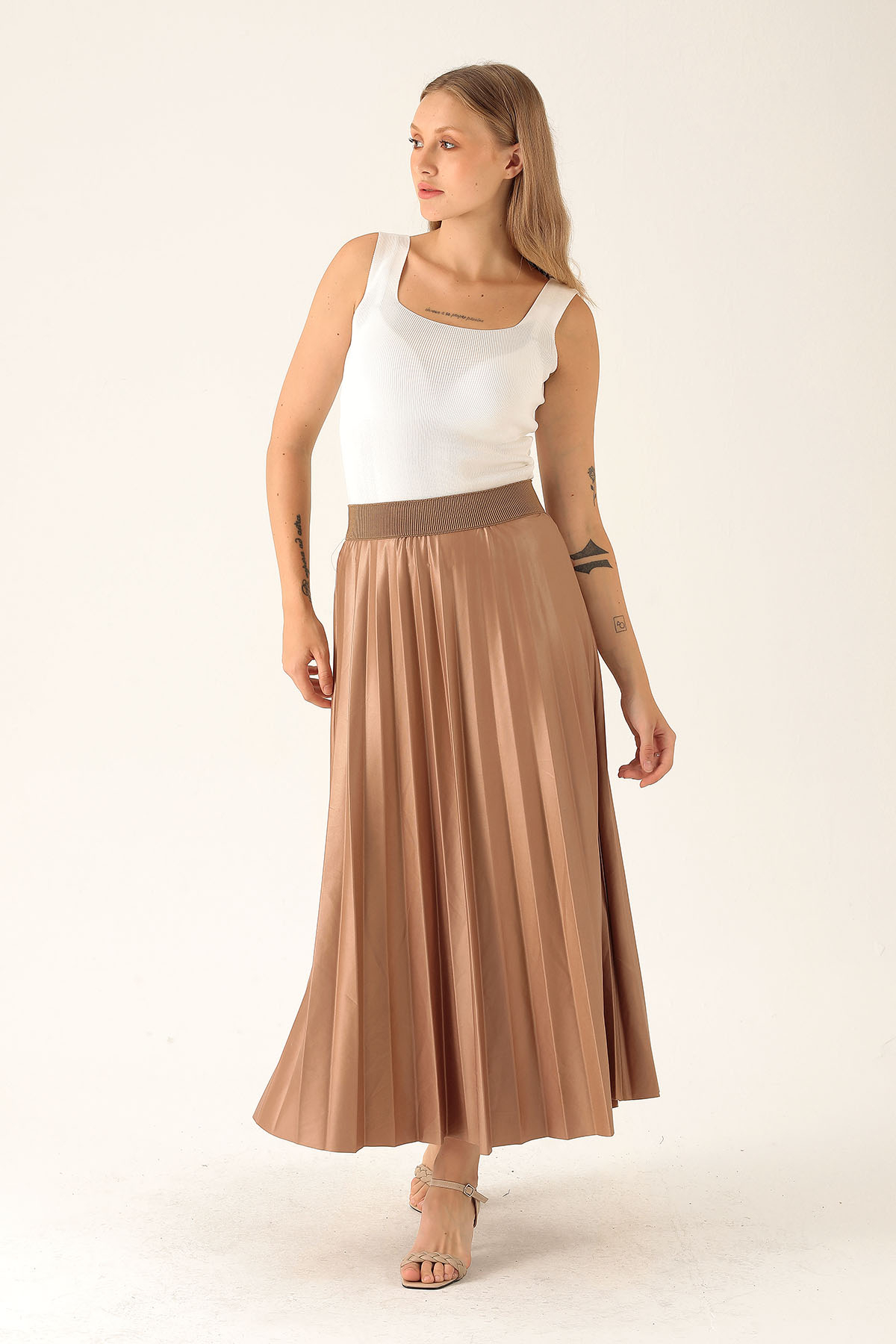 Pliseli Uzun Etek - 1340 Taba - 2