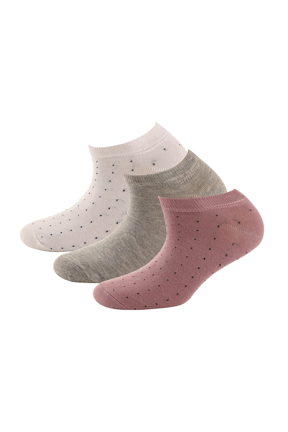 Puantiye Desen Patik Bayan Çorap - 1024 Renkli - 1