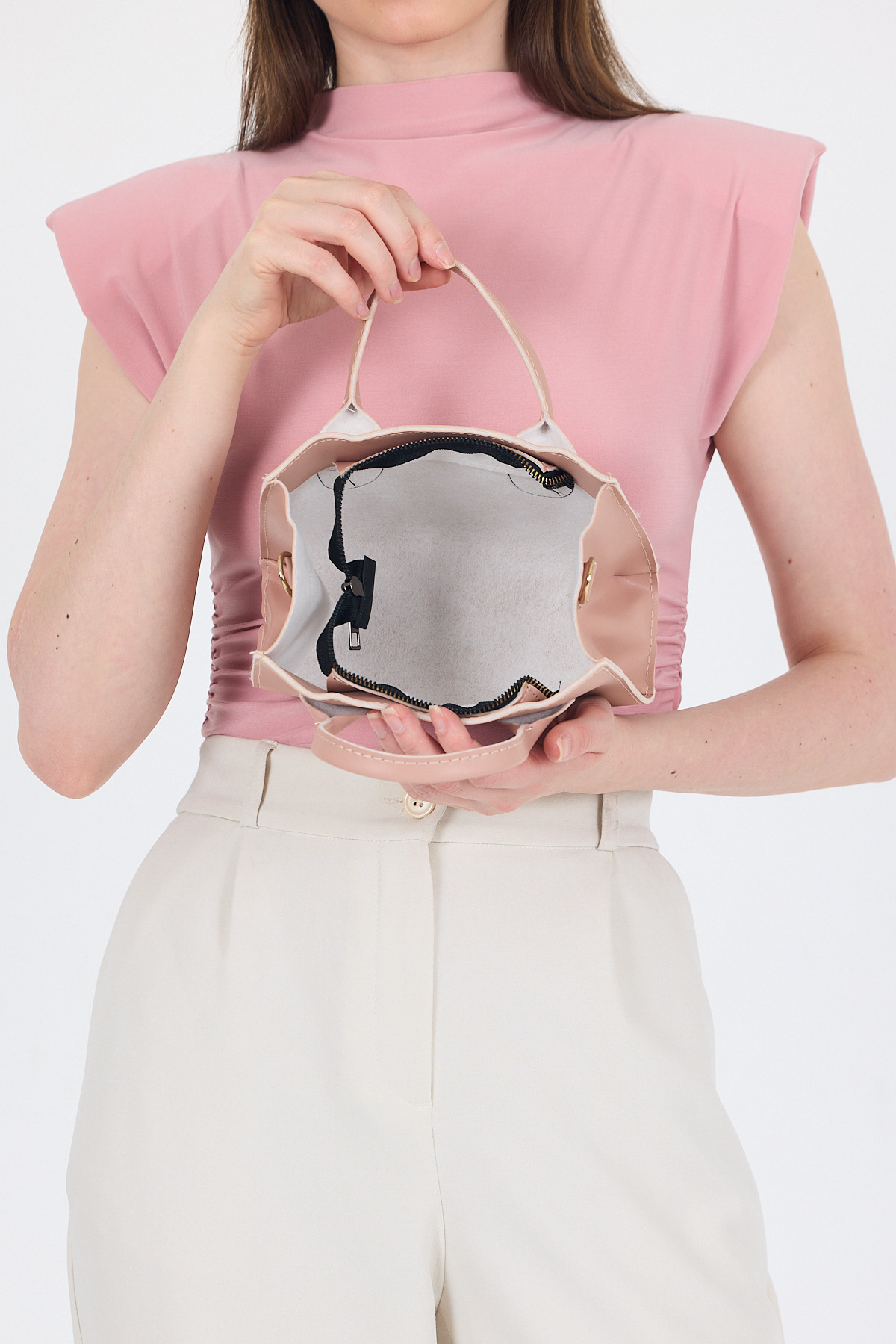 Pudra Askılı El ve Kol Çantası 9217 - RAYS