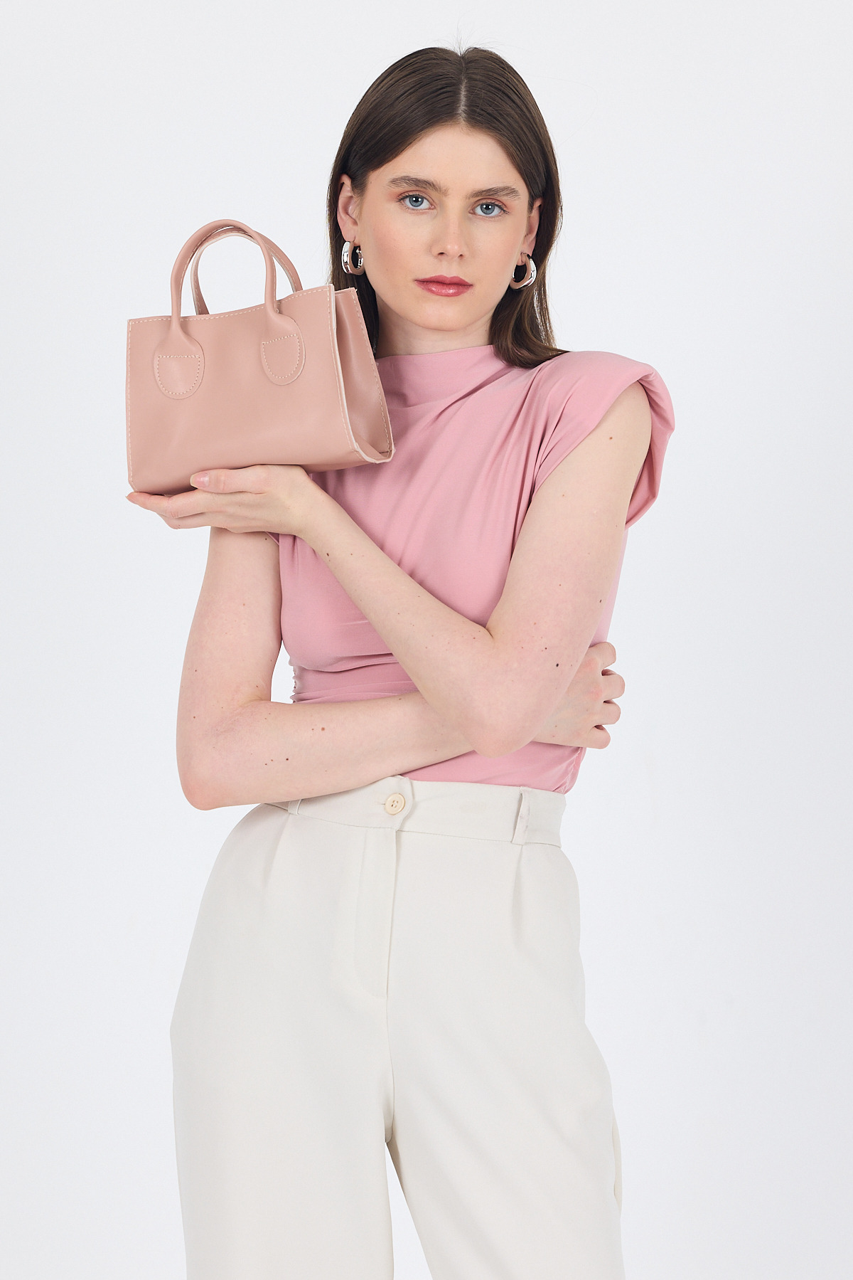 Pudra Askılı El ve Kol Çantası 9217 - RAYS