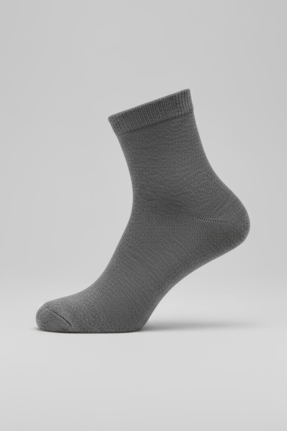 Renkli 3'lü Örme Soket Çorap 1021 - 5