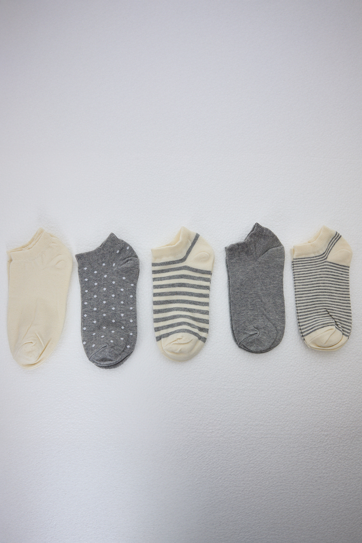 Renkli Desenli 5'li Örme Çorap 1213 - 2