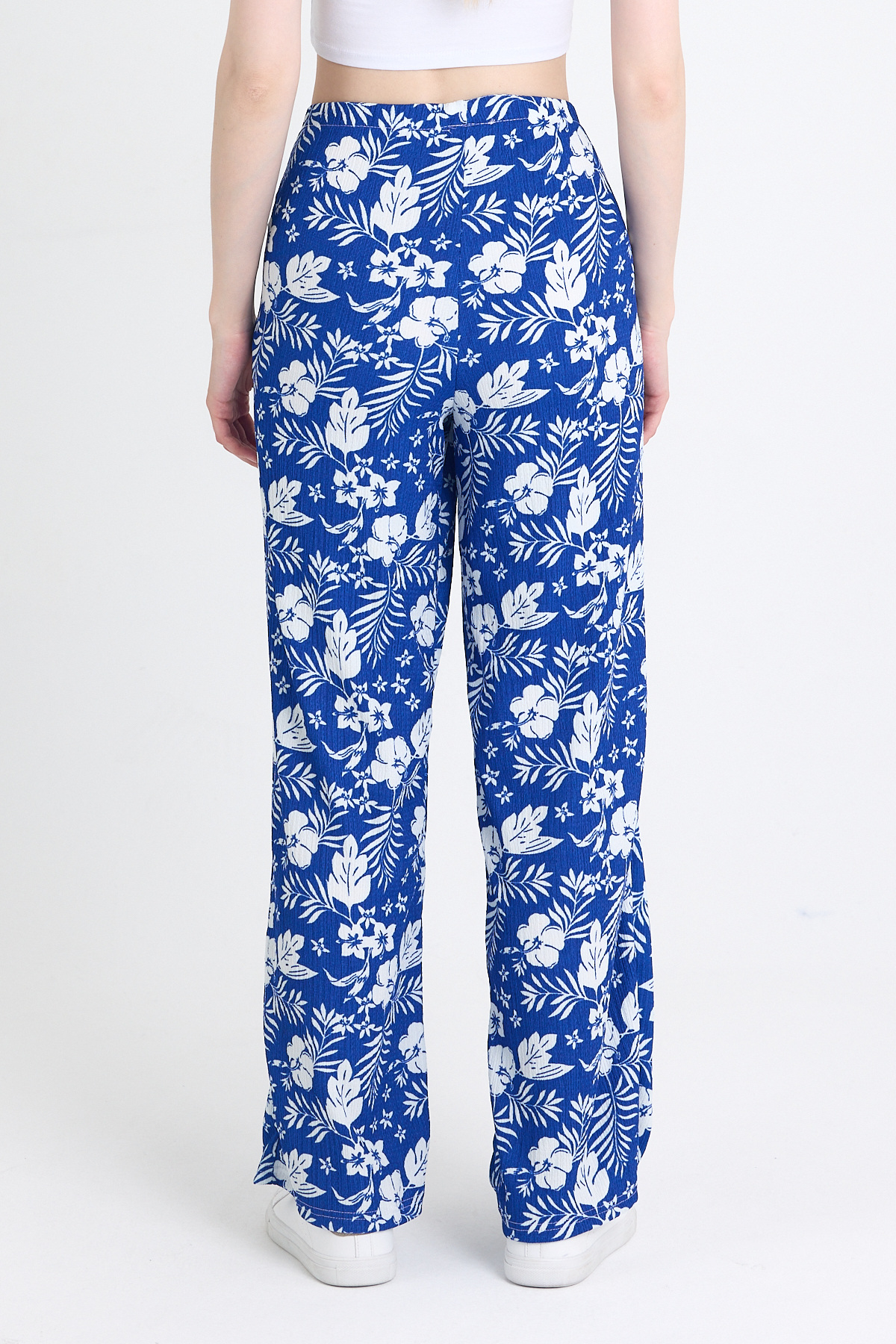 Saks Bel Lastikli Desenli Pantolon 4725A - 5