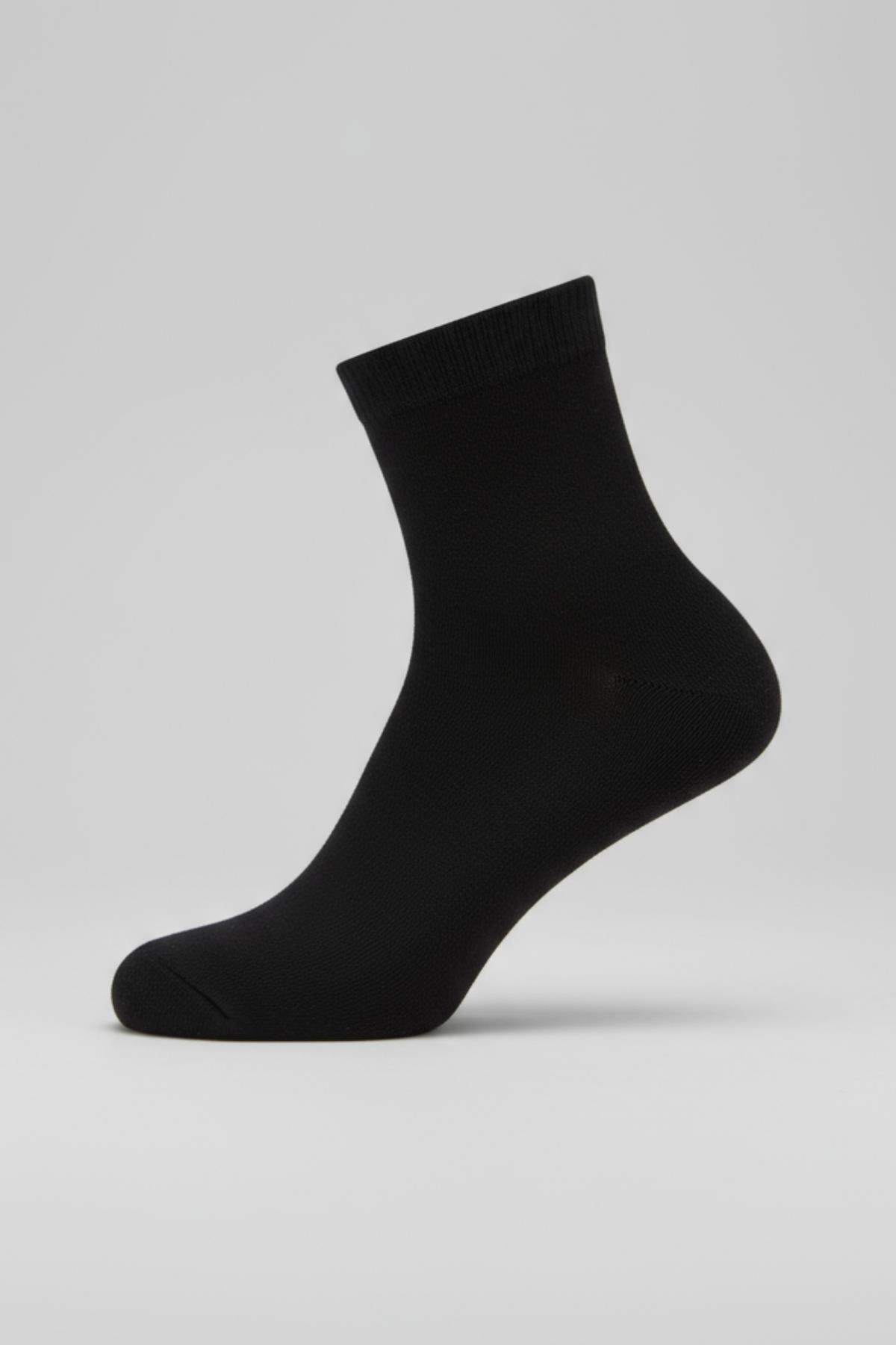 Siyah 3'lü Örme Soket Çorap 1021 - RAYS
