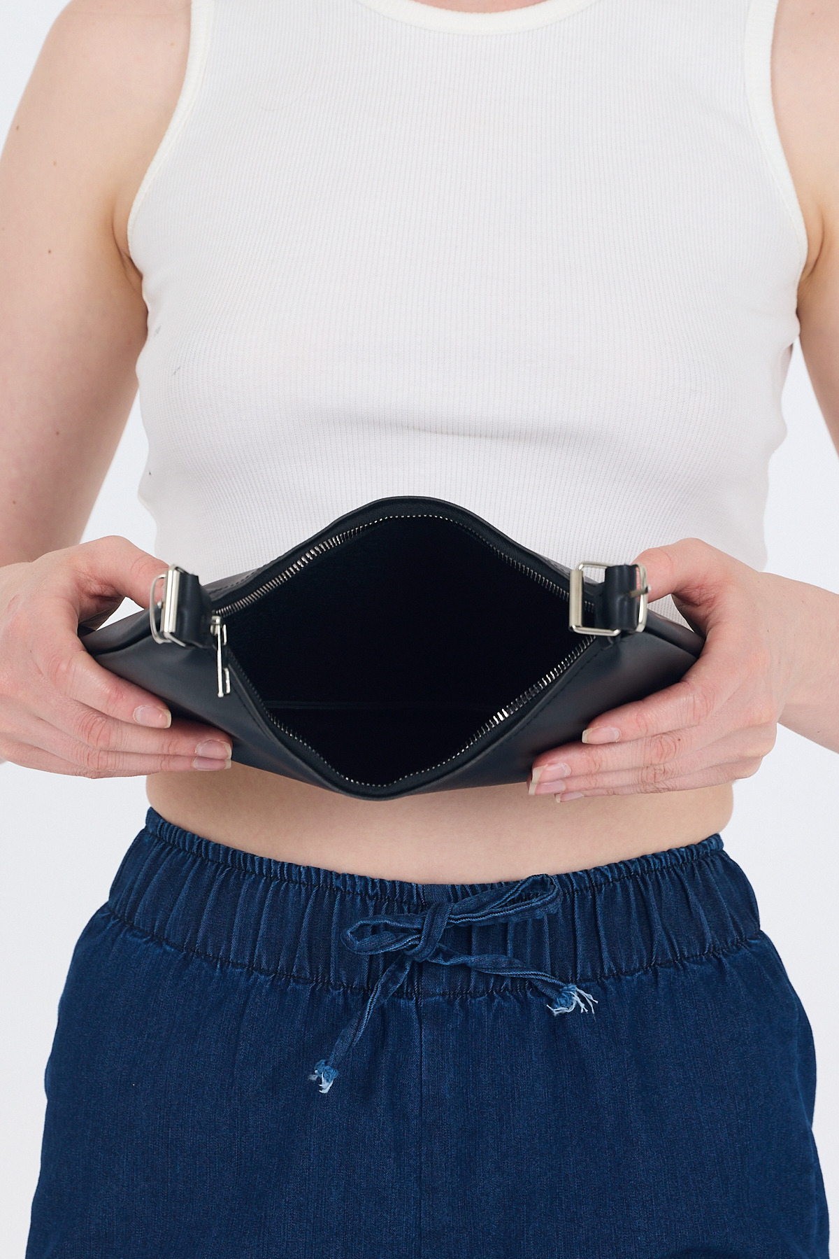 Siyah Baget El ve Omuz Çantası 9214 - 4