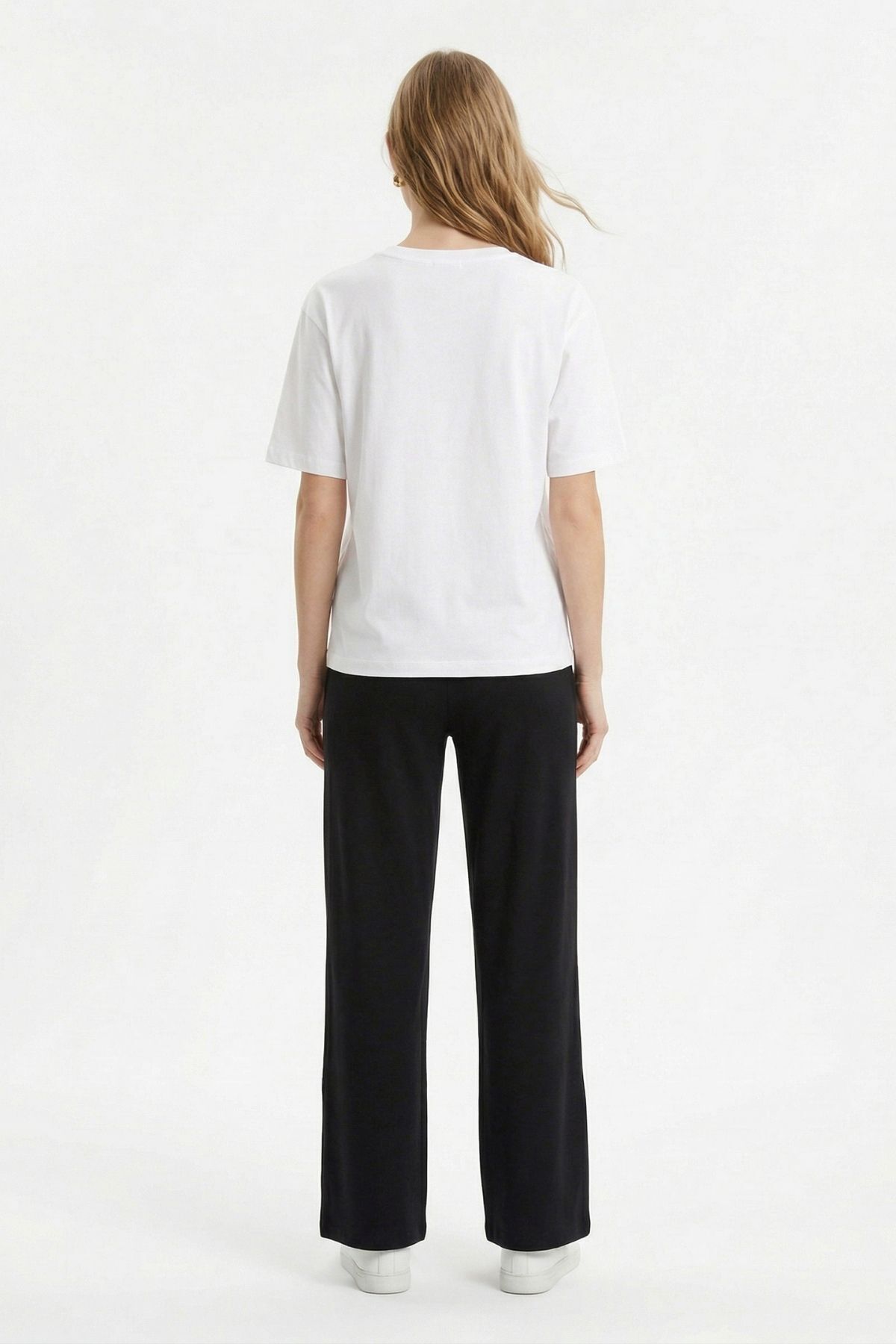 Siyah Baskılı Tişört Eşofman Takım 8305 - 3