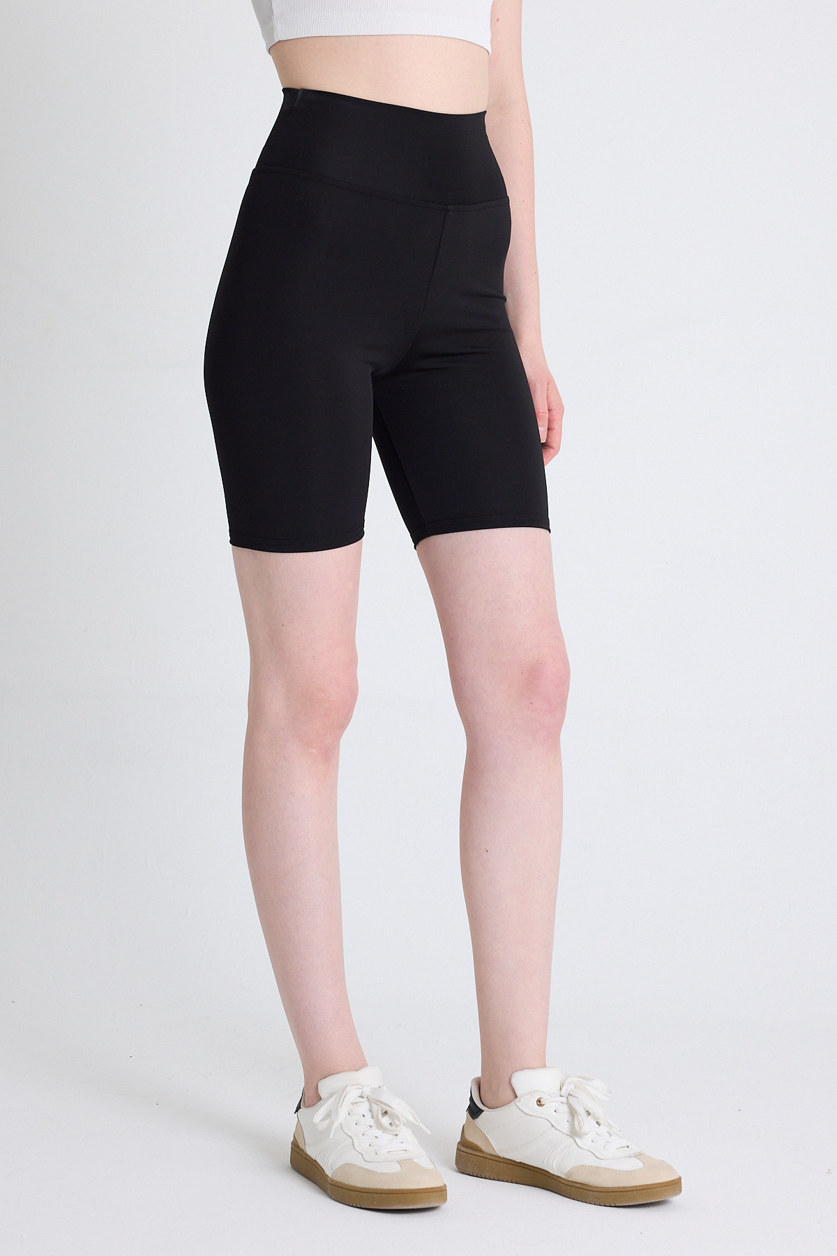 Siyah Biker Şort 3006 - 3