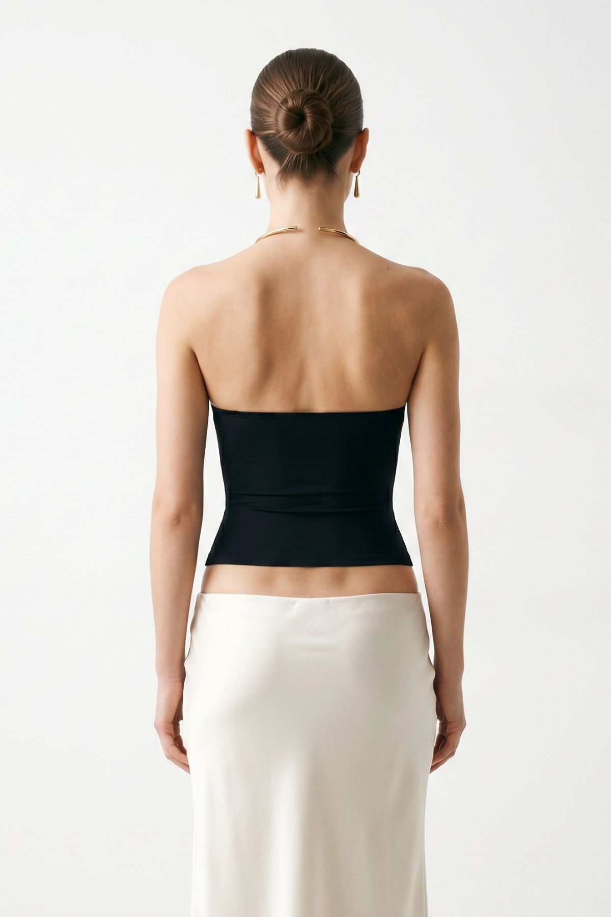 Siyah Boyun Halka Detay Bluz 2769 - RAYS