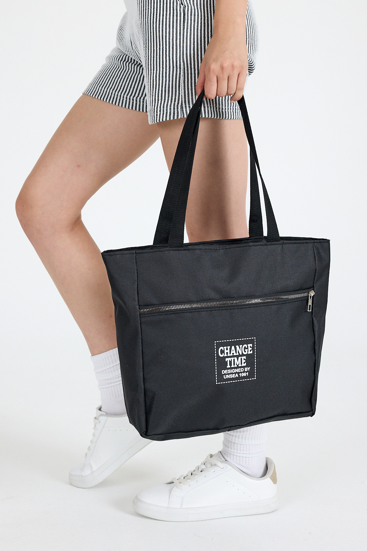 Siyah Change Time Omuz Çantası 9207 - 7