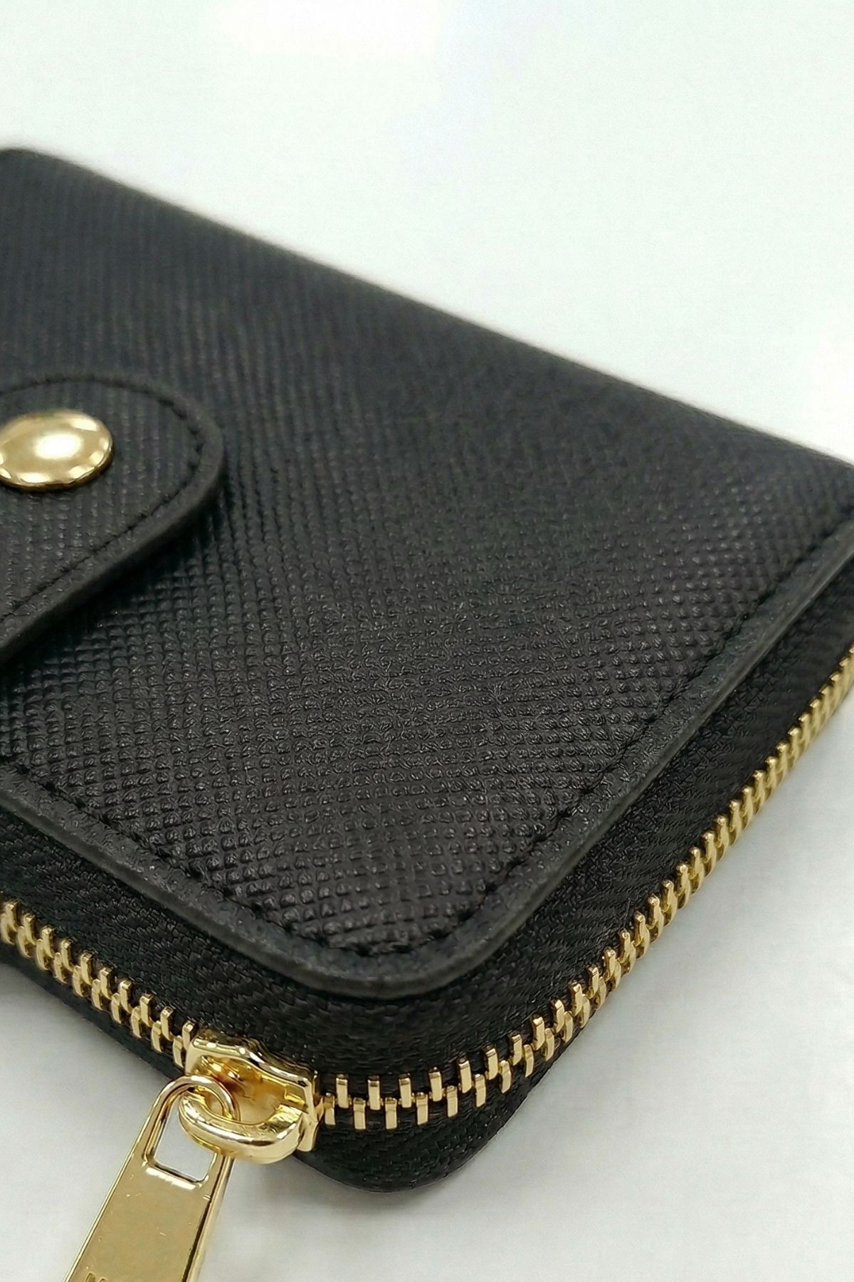 Siyah Çıtçıtlı Fermuarlı Cüzdan 243 - 2
