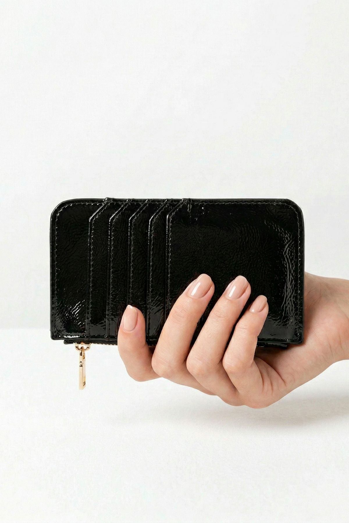 Siyah Fermuar Detaylı Parlak Kartlık 230 - RAYS