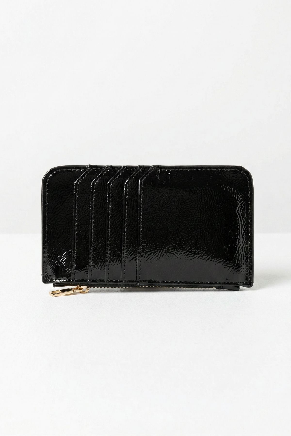 Siyah Fermuar Detaylı Parlak Kartlık 230 - 2