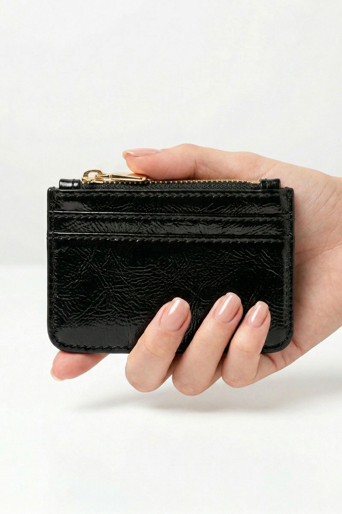 Siyah Fermuar Detaylı Parlak Kartlık 231 - RAYS