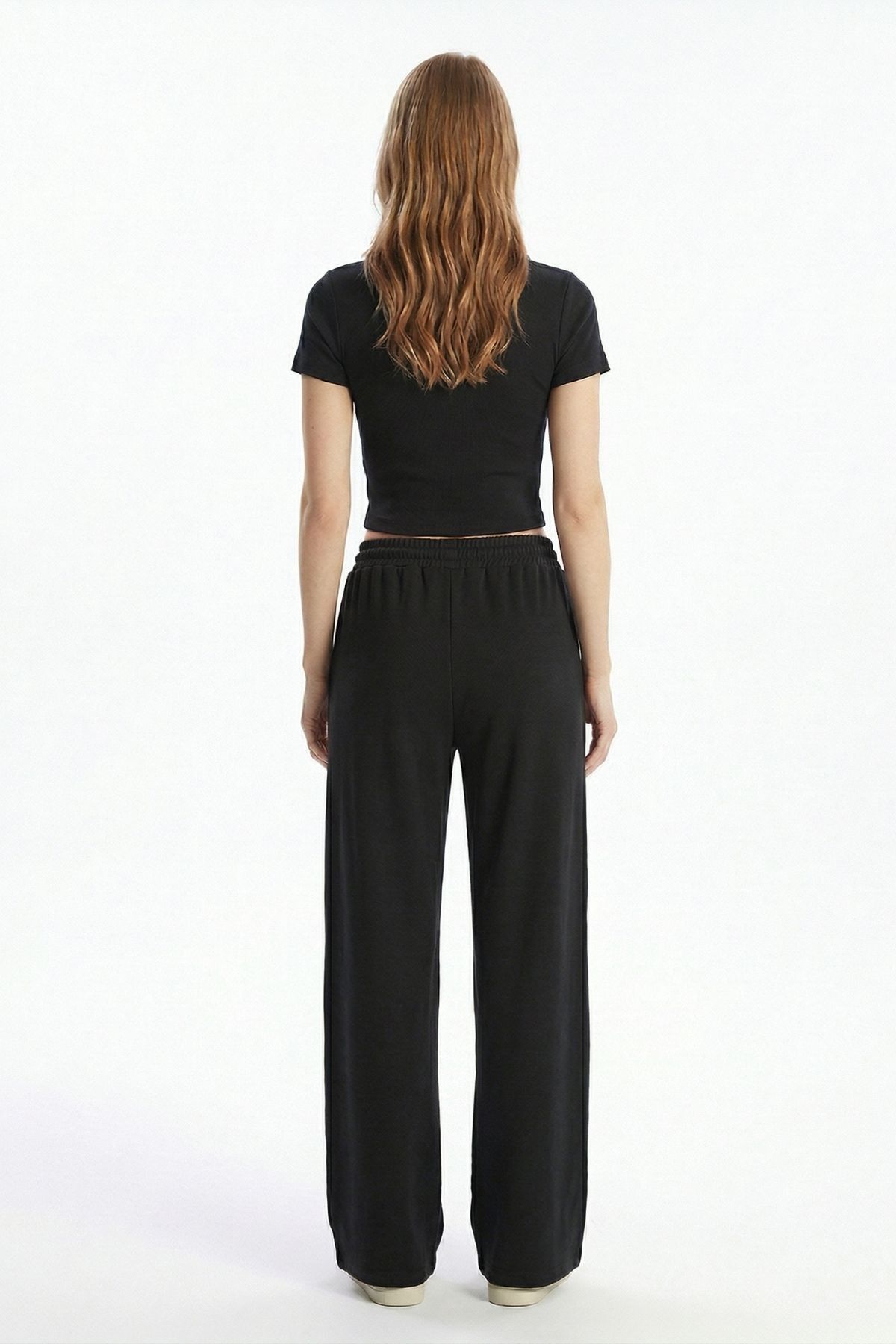 Siyah Fermuarlı Gömlek Yaka Eşofman Takım 0426 - RAYS