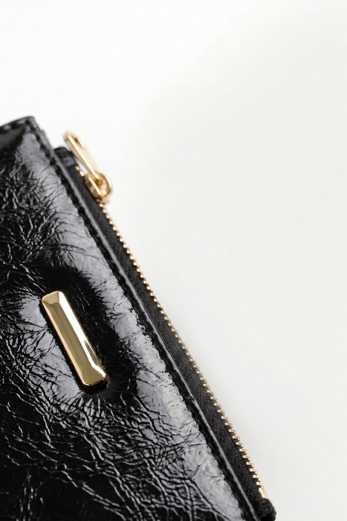 Fermuarlı Parlak Cüzdan 189 Siyah - 3