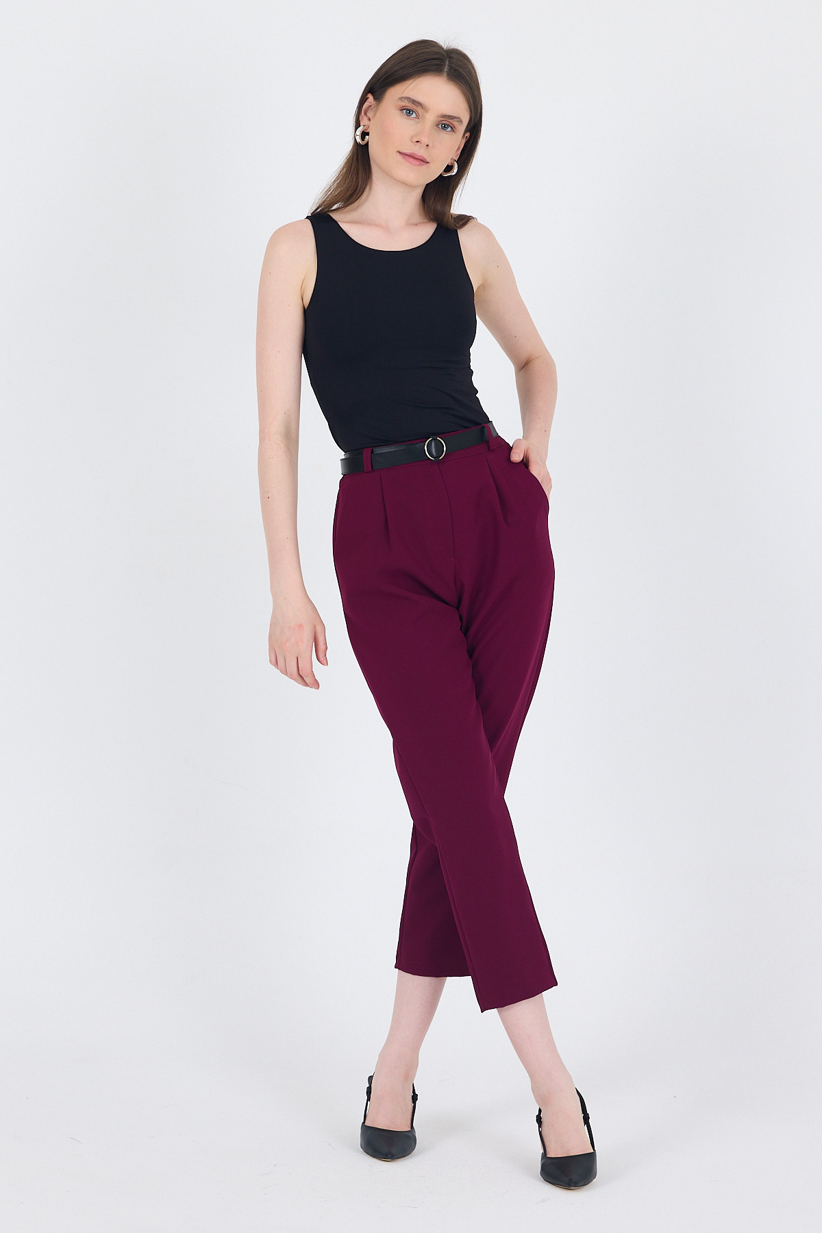 Siyah Halter Yaka Vücuda Oturan Alttan Çıtçıtlı Body 9198M - RAYS