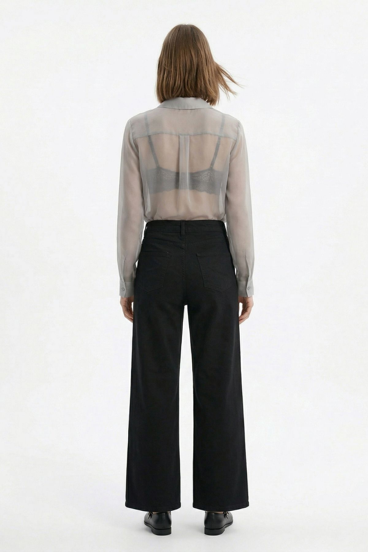 Siyah İspanyol Paça Jean 1064 - RAYS