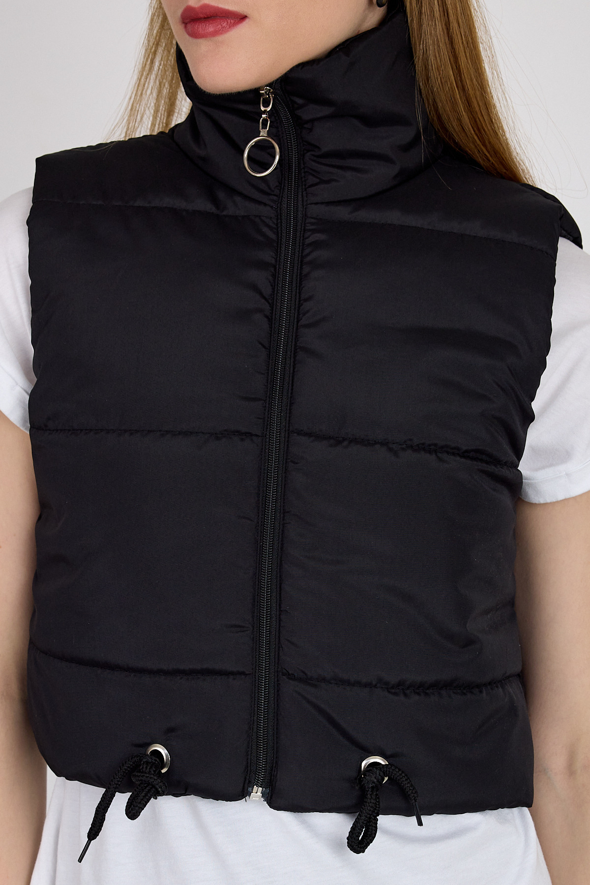 Siyah Kısa Şişme Yelek 7200 - 4