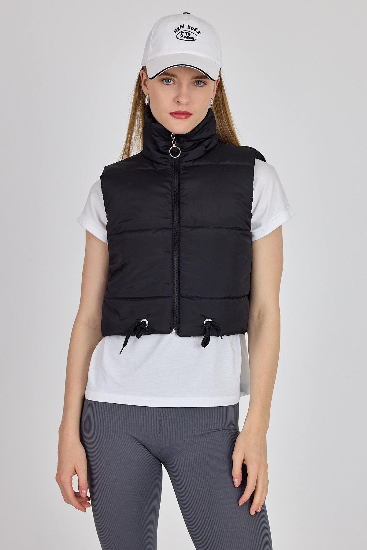 Siyah Kısa Şişme Yelek 7200 - 1