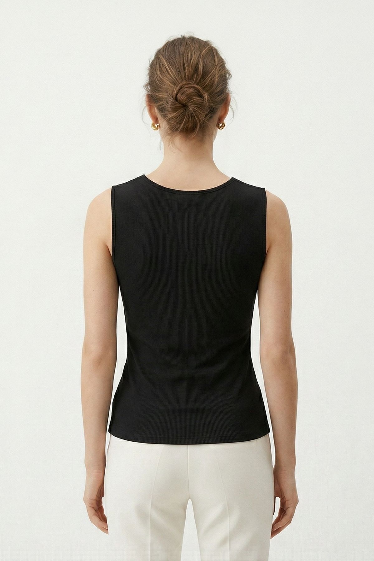 Siyah Sıfır Ko Aksesuarlı Bluz 2303 - RAYS