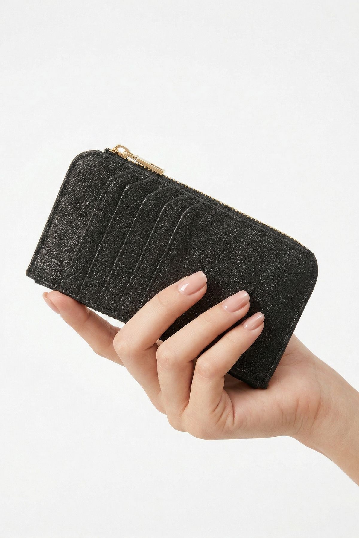 Siyah Simli Fermuar Detaylı Dikey Kartlık 234 - RAYS