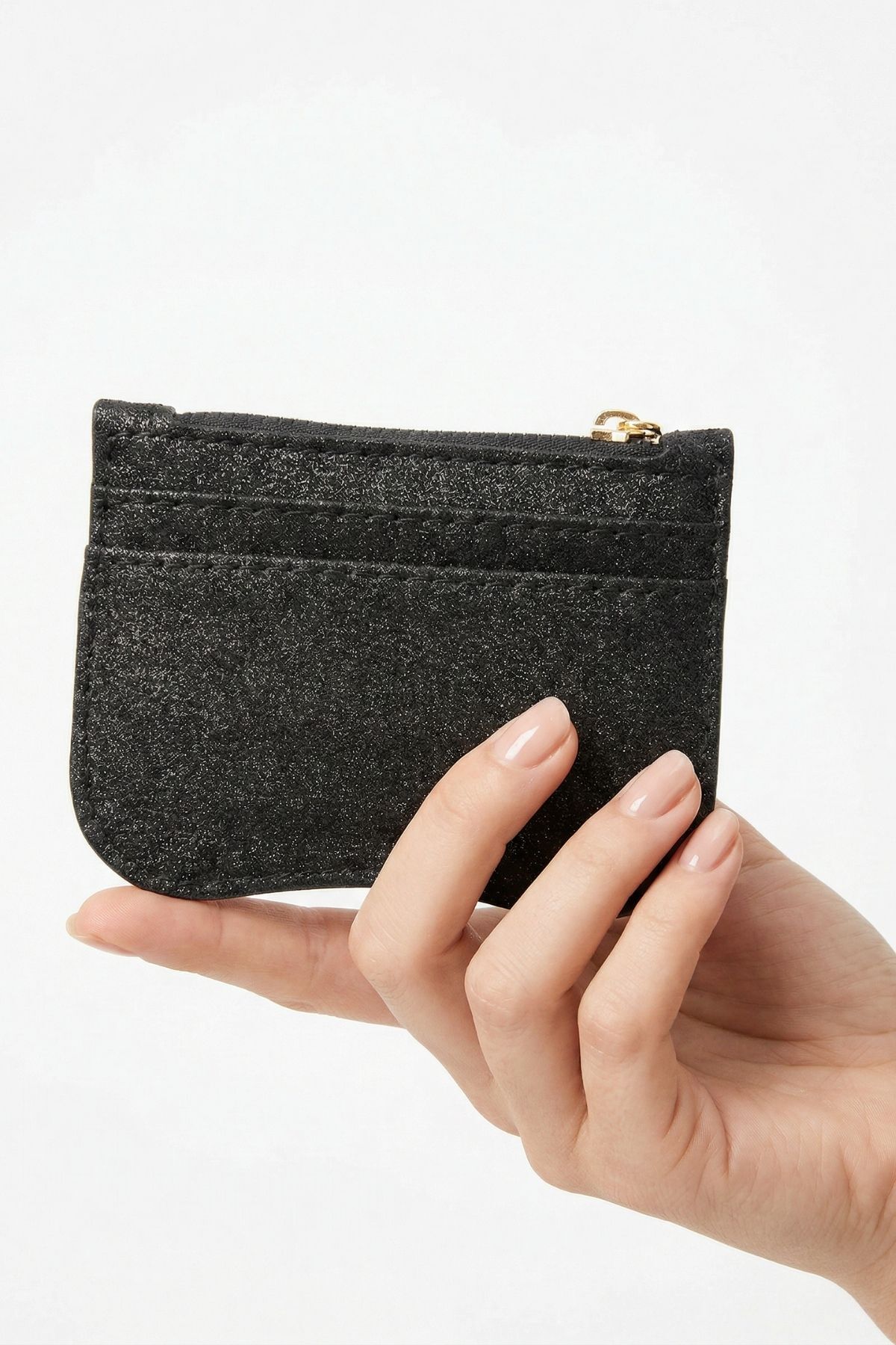 Siyah Simli Fermuar Detaylı Yatay Kartlık 247 - 1