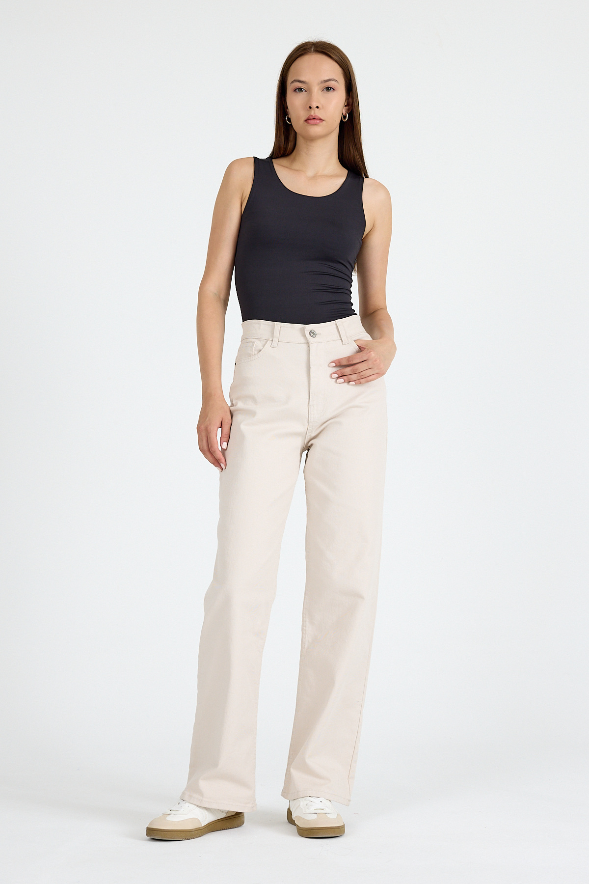 Siyah Slim Fit Kolsuz Basic Atlet 9194M - 3