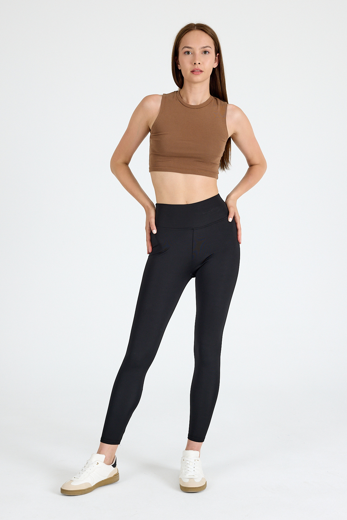 Siyah Yüksek Bel Dikiş Detaylı Tayt 2003 - RAYS