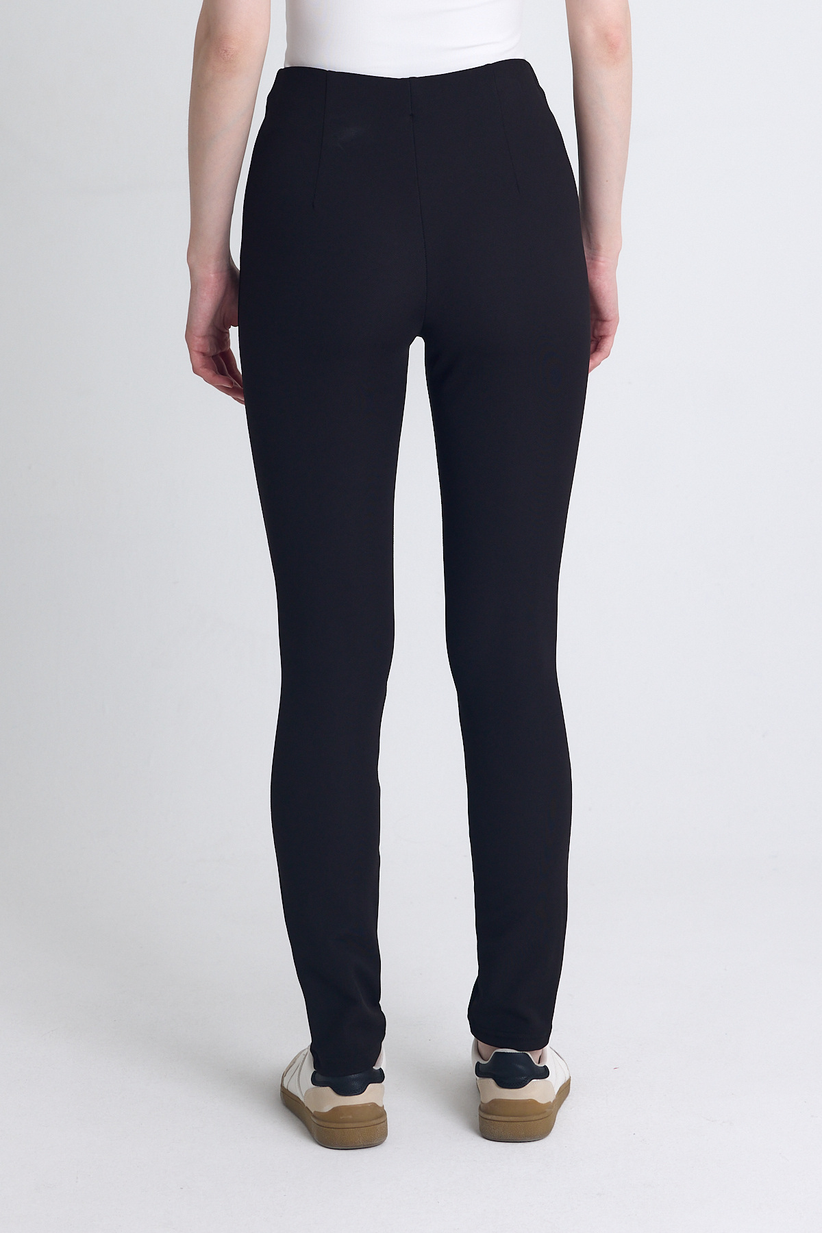 Siyah Yüksek Bel İspanyol Paça Tayt 1000 - 5