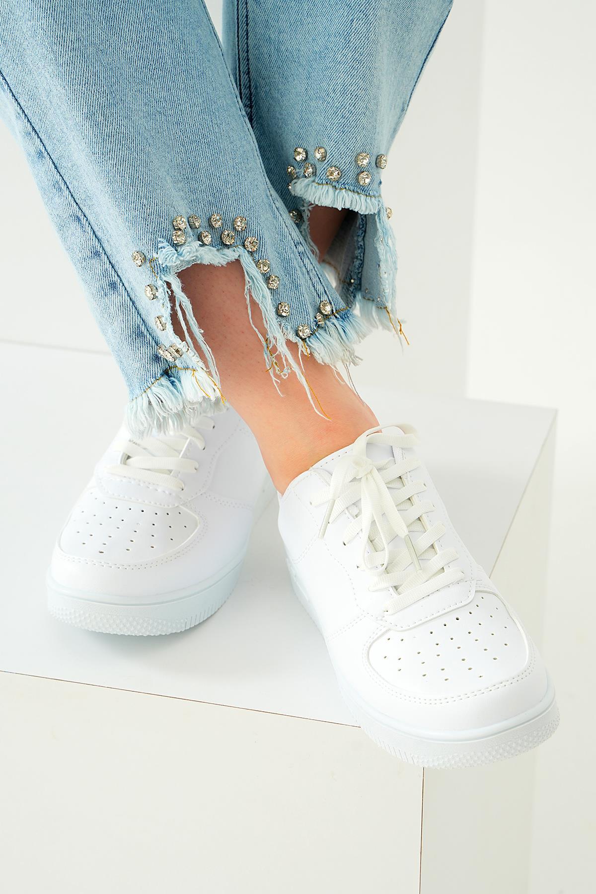 Spor Ayakkabı - 7028 Beyaz - 2