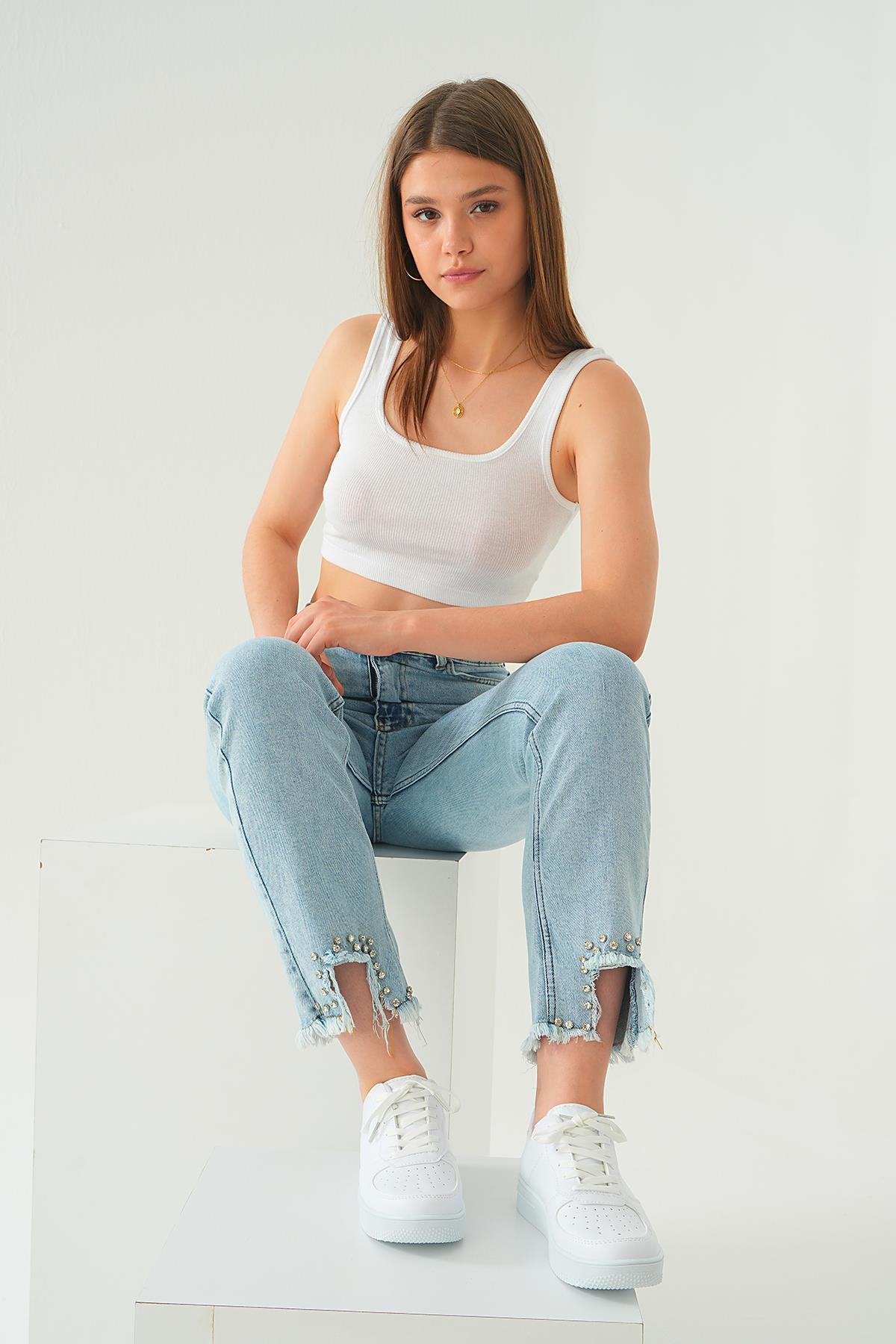 Spor Ayakkabı - 7028 Beyaz - 7