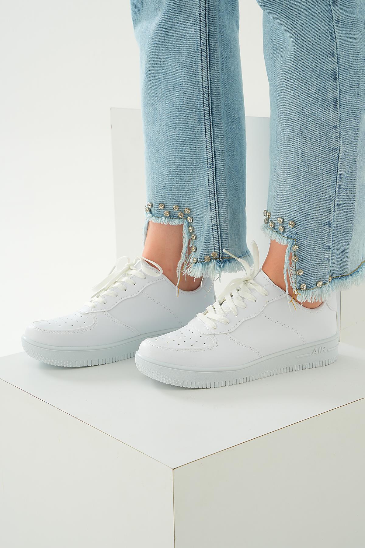 Spor Ayakkabı - 7028 Beyaz - 5