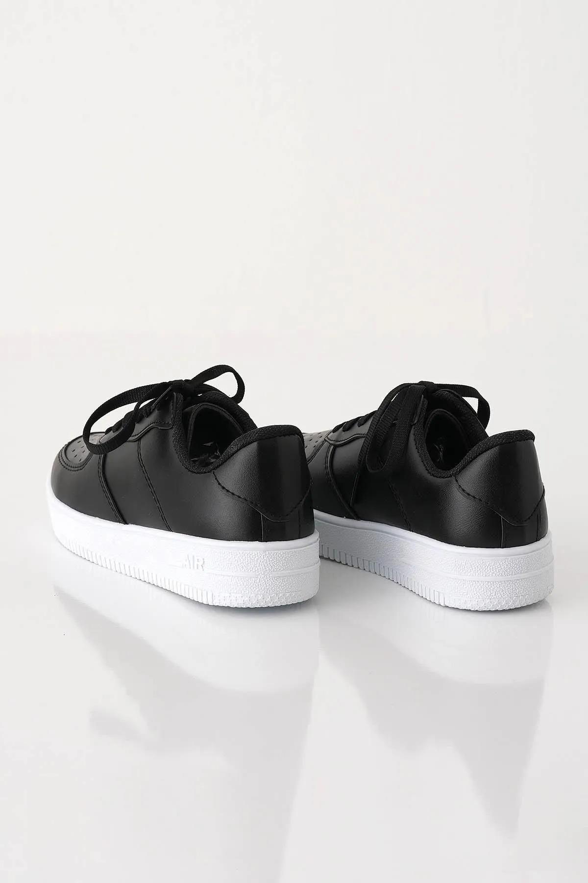 Spor Ayakkabı - 7028 Siyah-Beyaz - 3