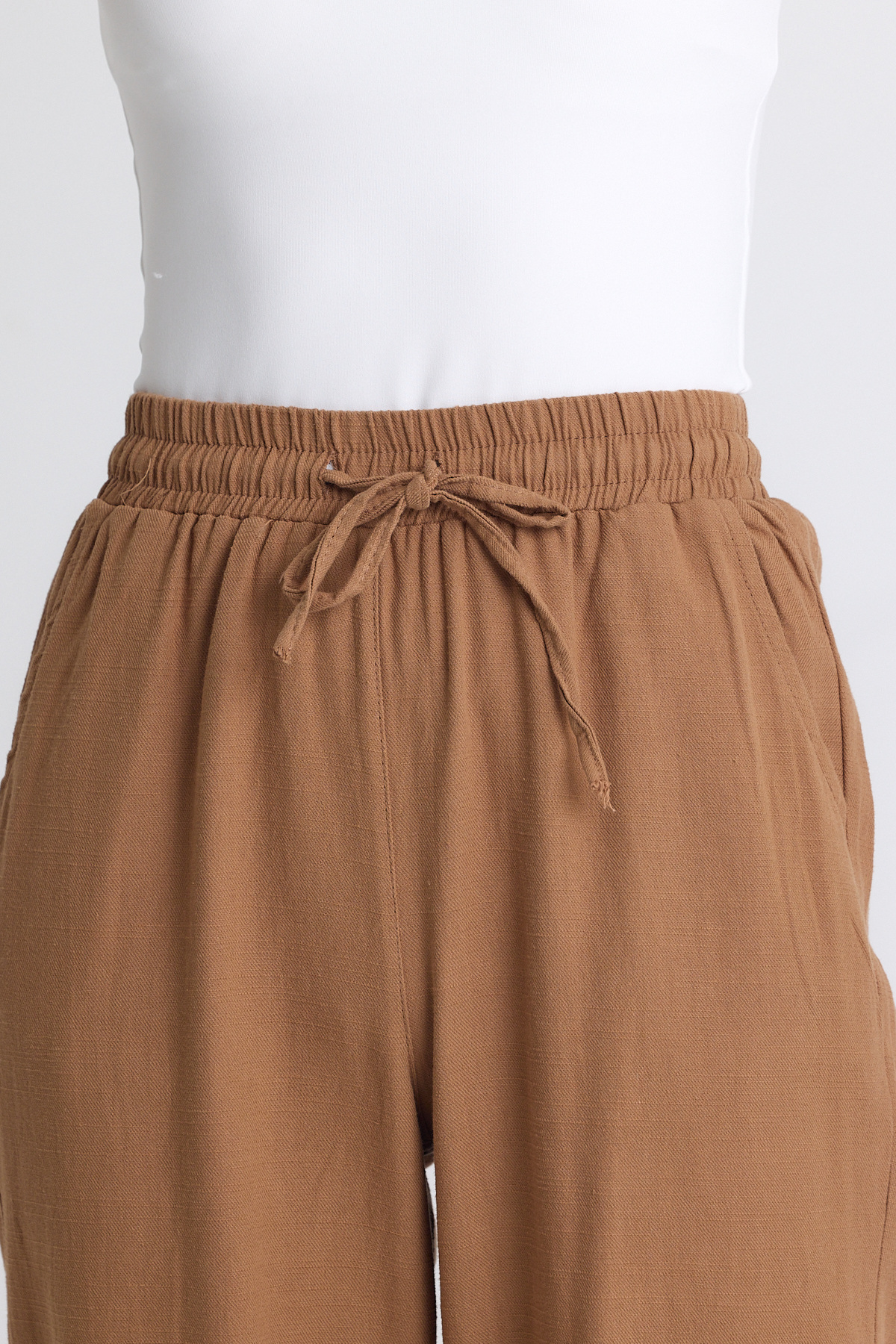Taba Bel Lastikli Bol Paça Pantolon 4760 - 4